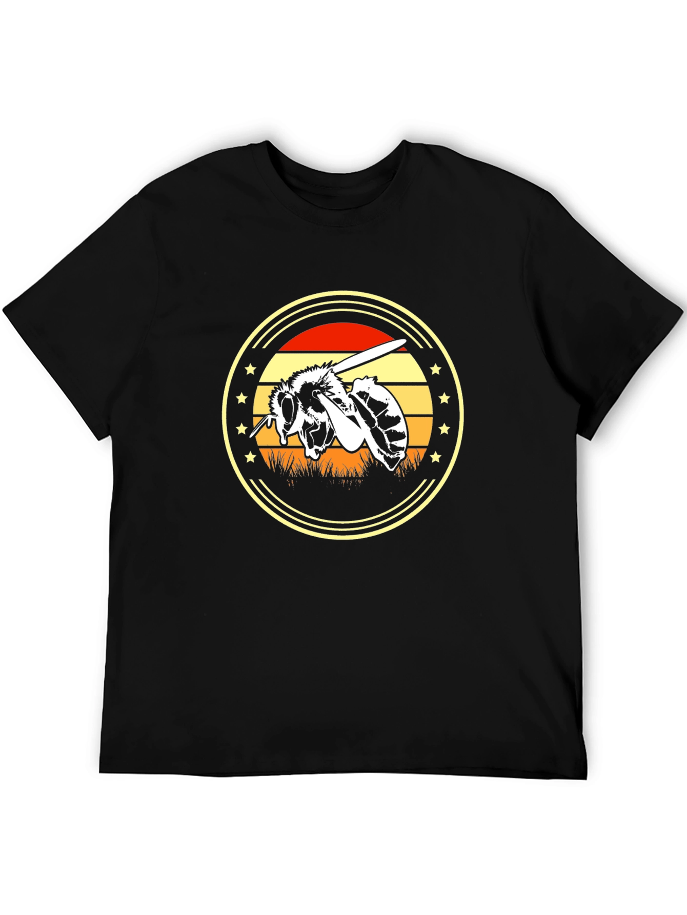 Bee Graphic Tee - Black Unisex T-Shirt