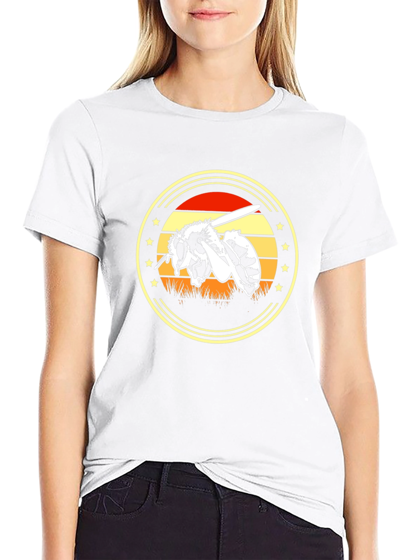 Bee Graphic Tee - Black Unisex T-Shirt