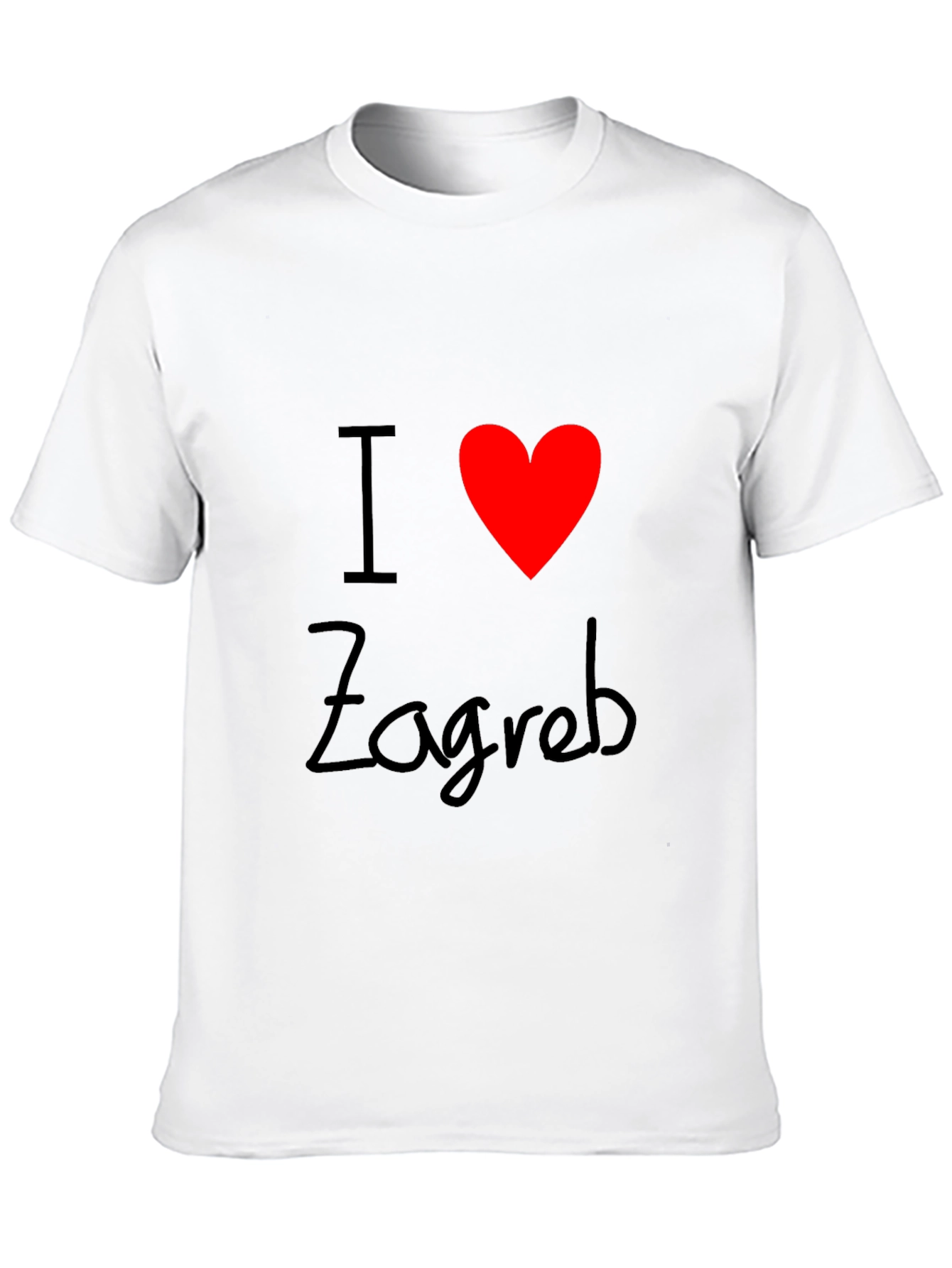 I Love Zagreb Black T-Shirt