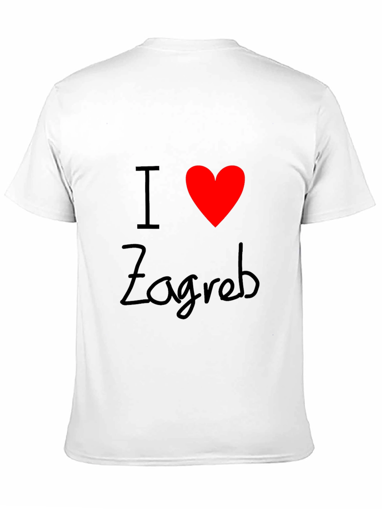 I Love Zagreb Black T-Shirt