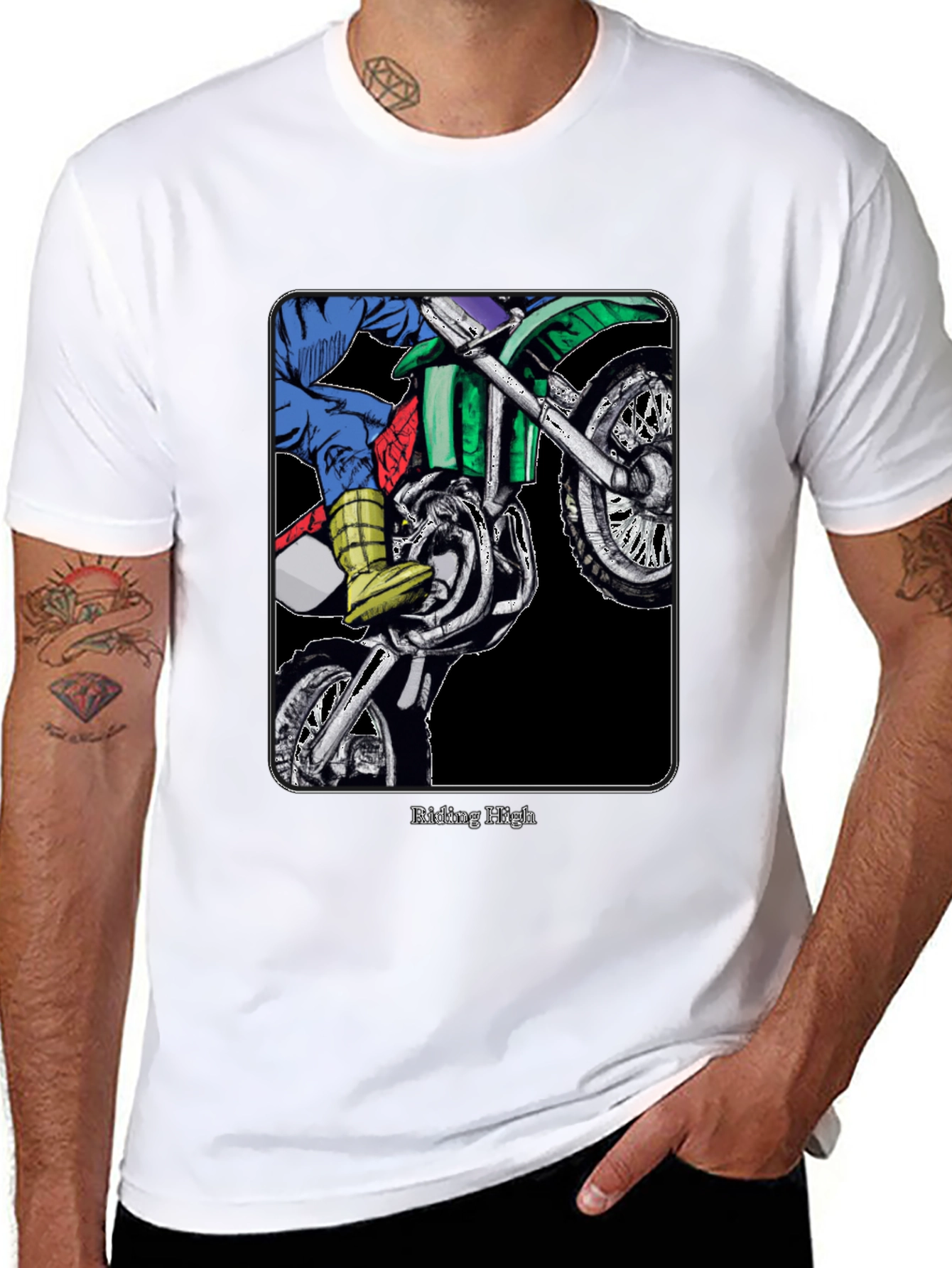 Riding High Motocross Graphic T-Shirt