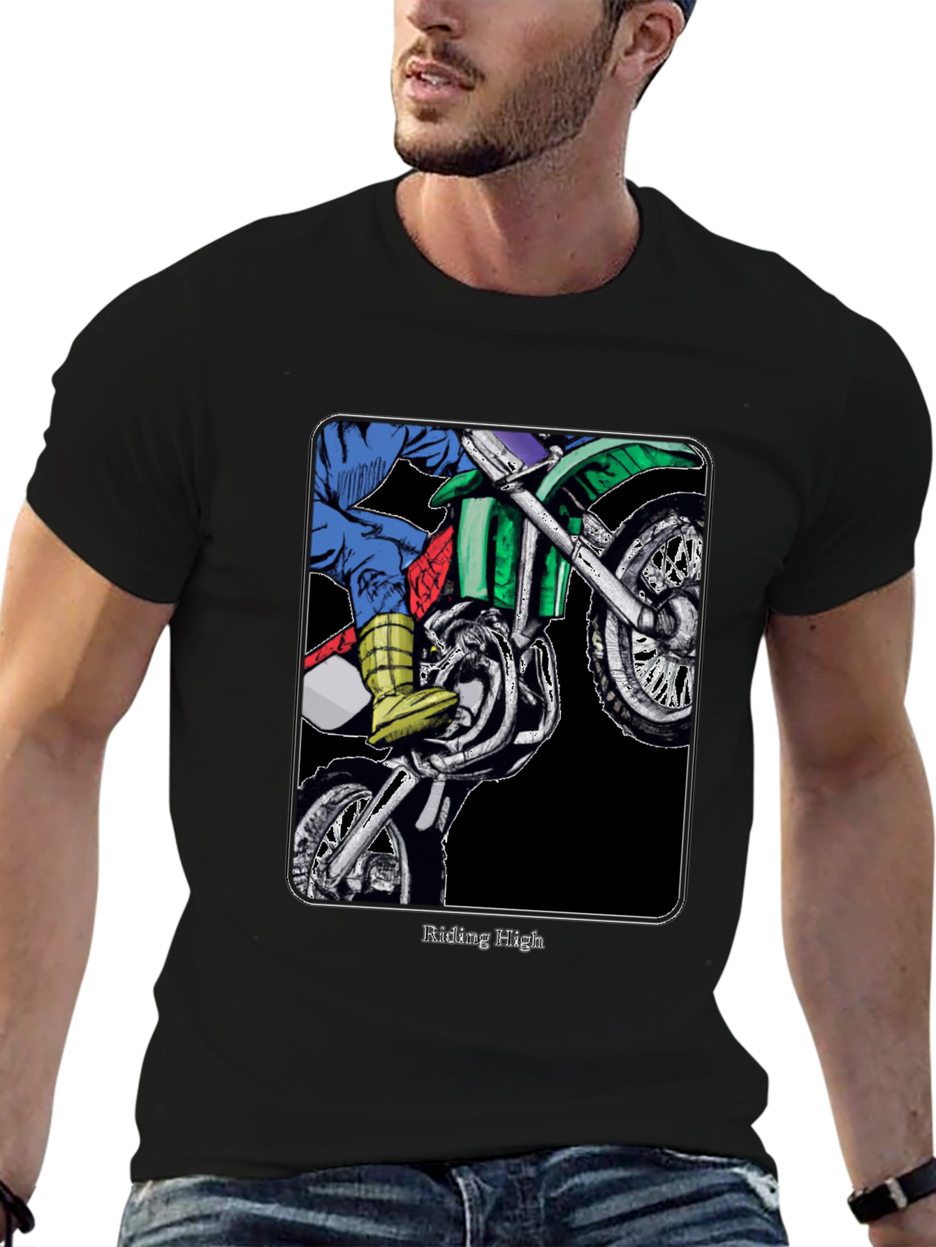 Riding High Motocross Graphic T-Shirt