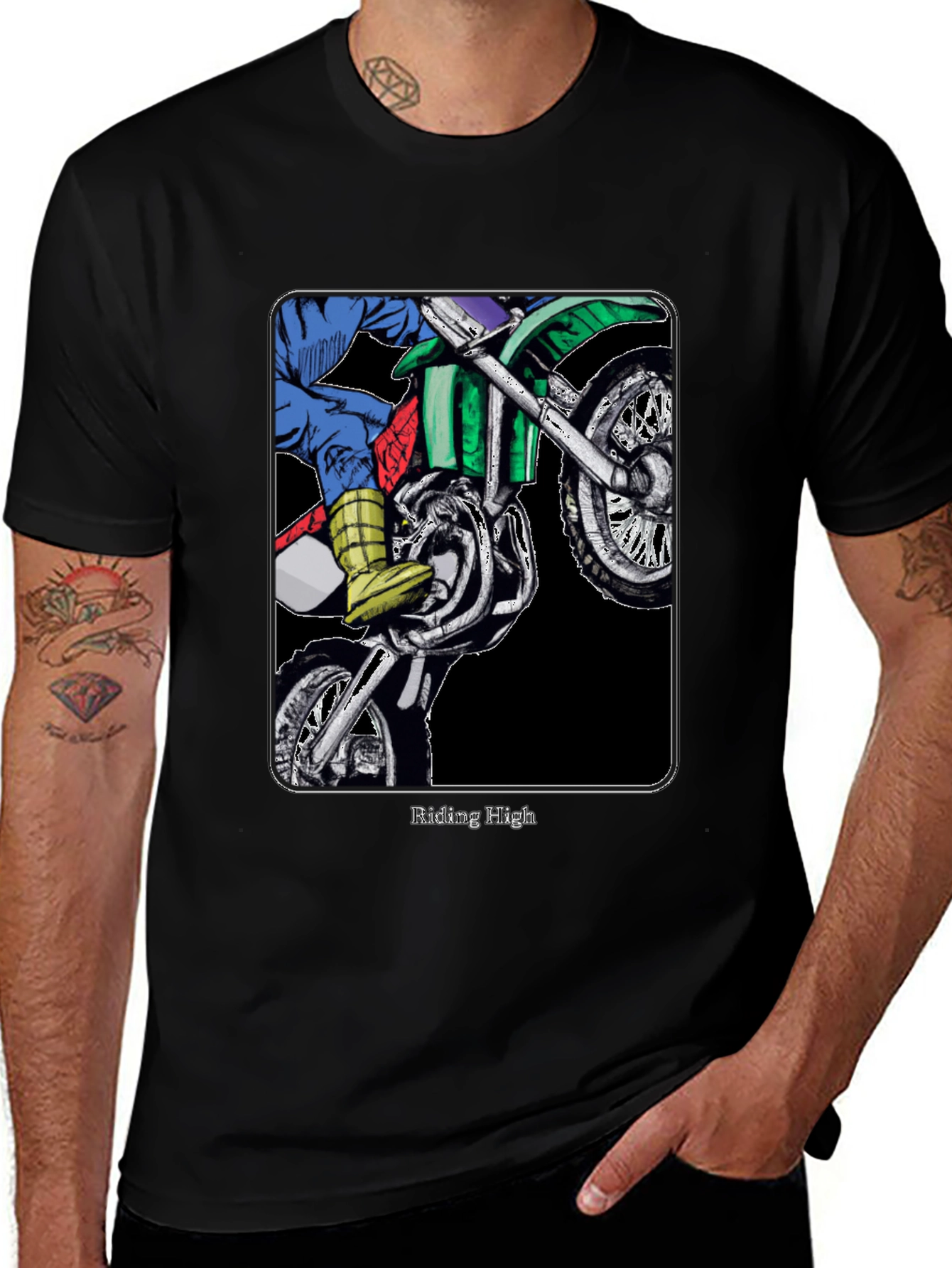 Riding High Motocross Graphic T-Shirt