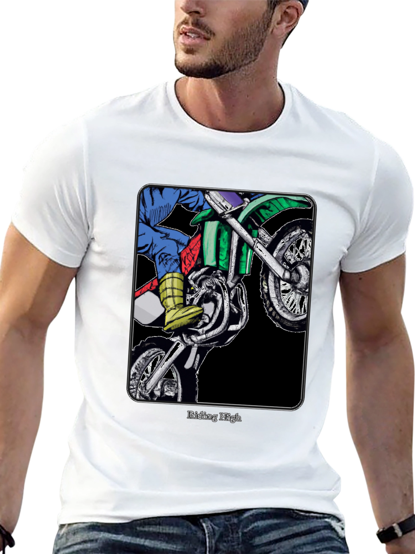 Riding High Motocross Graphic T-Shirt