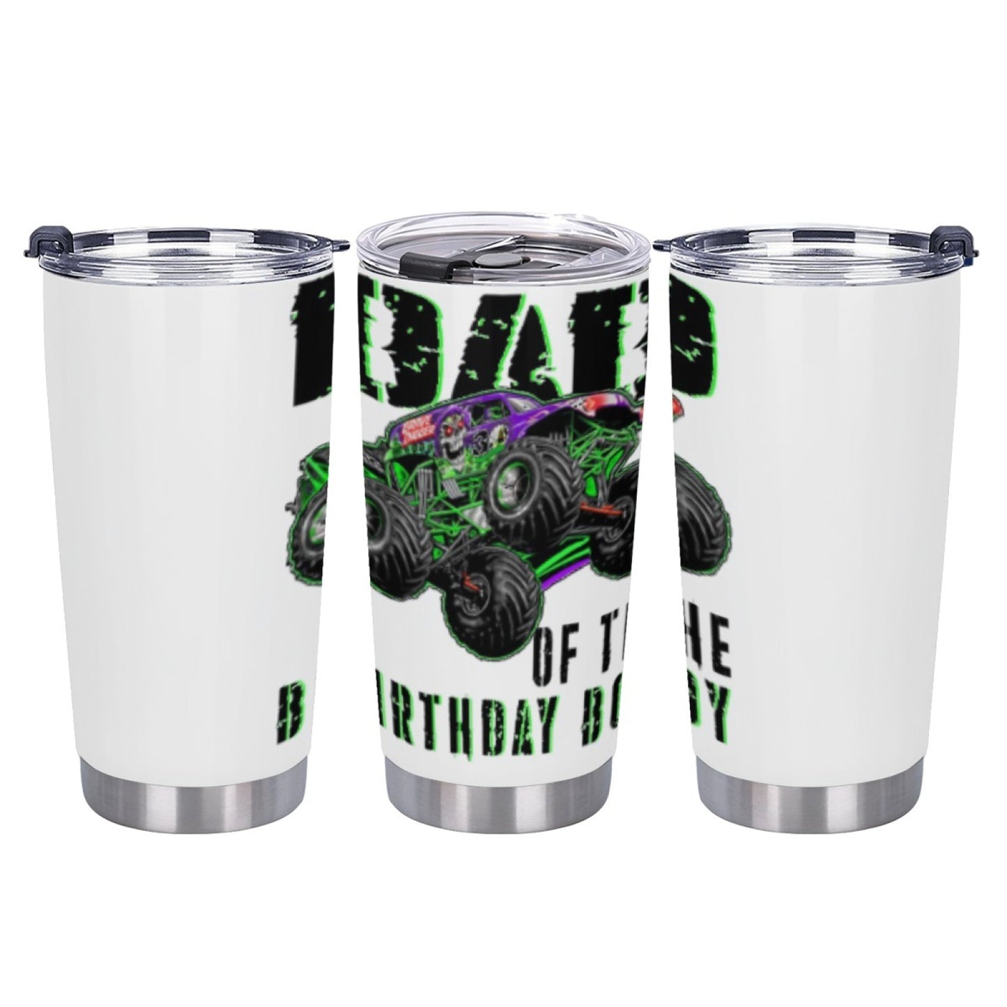 Insulated Stainless Steel Daily Tumbler - Stylish Graphic Design Drinkware