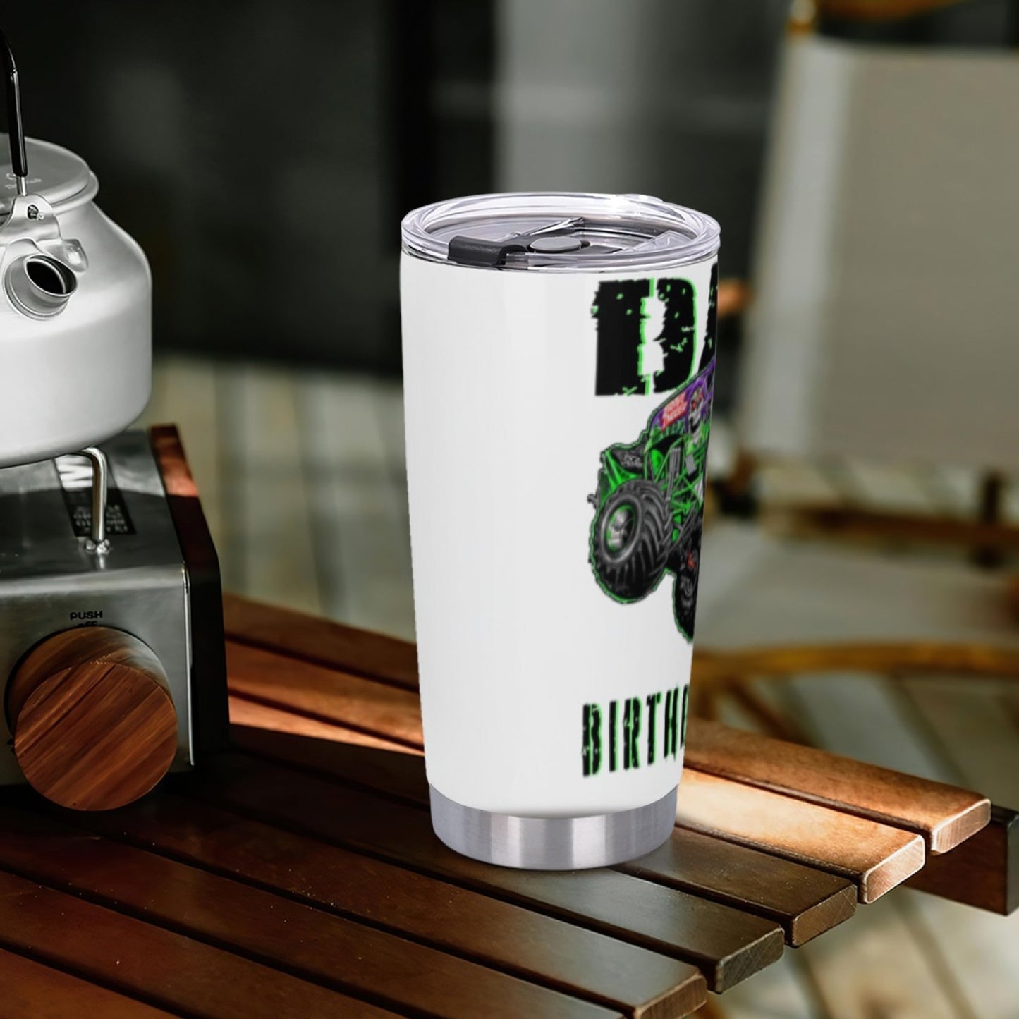 Insulated Stainless Steel Daily Tumbler - Stylish Graphic Design Drinkware
