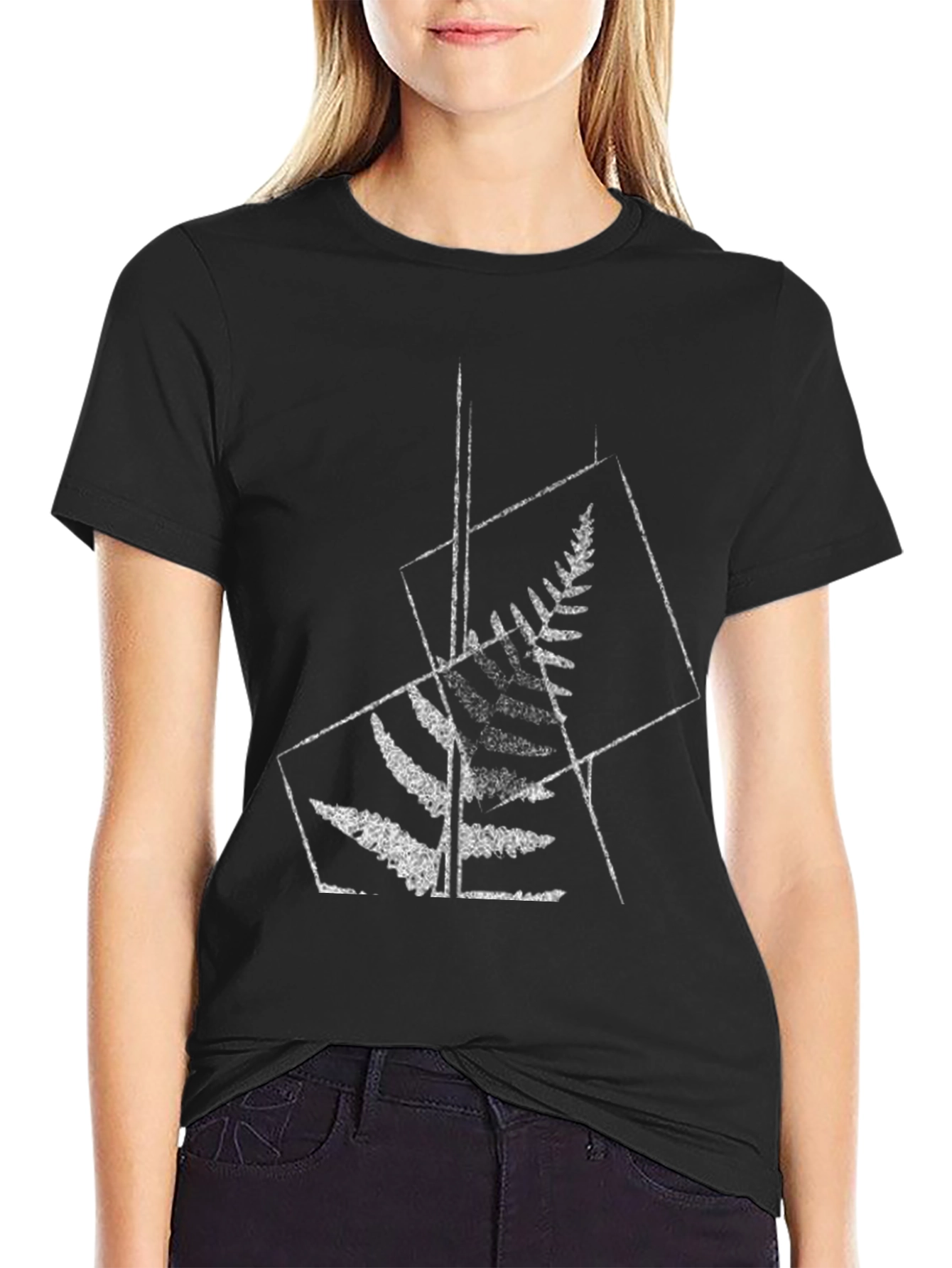 Fern Geometric Print T-Shirt