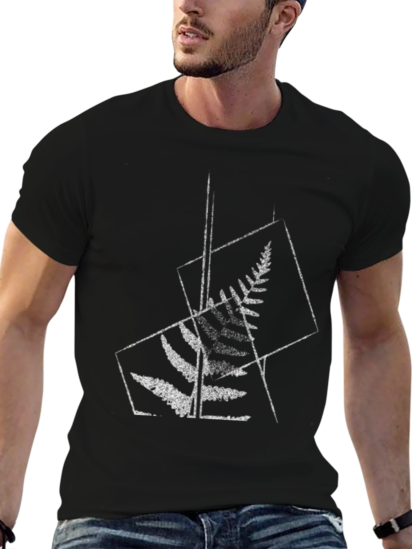 Fern Geometric Print T-Shirt