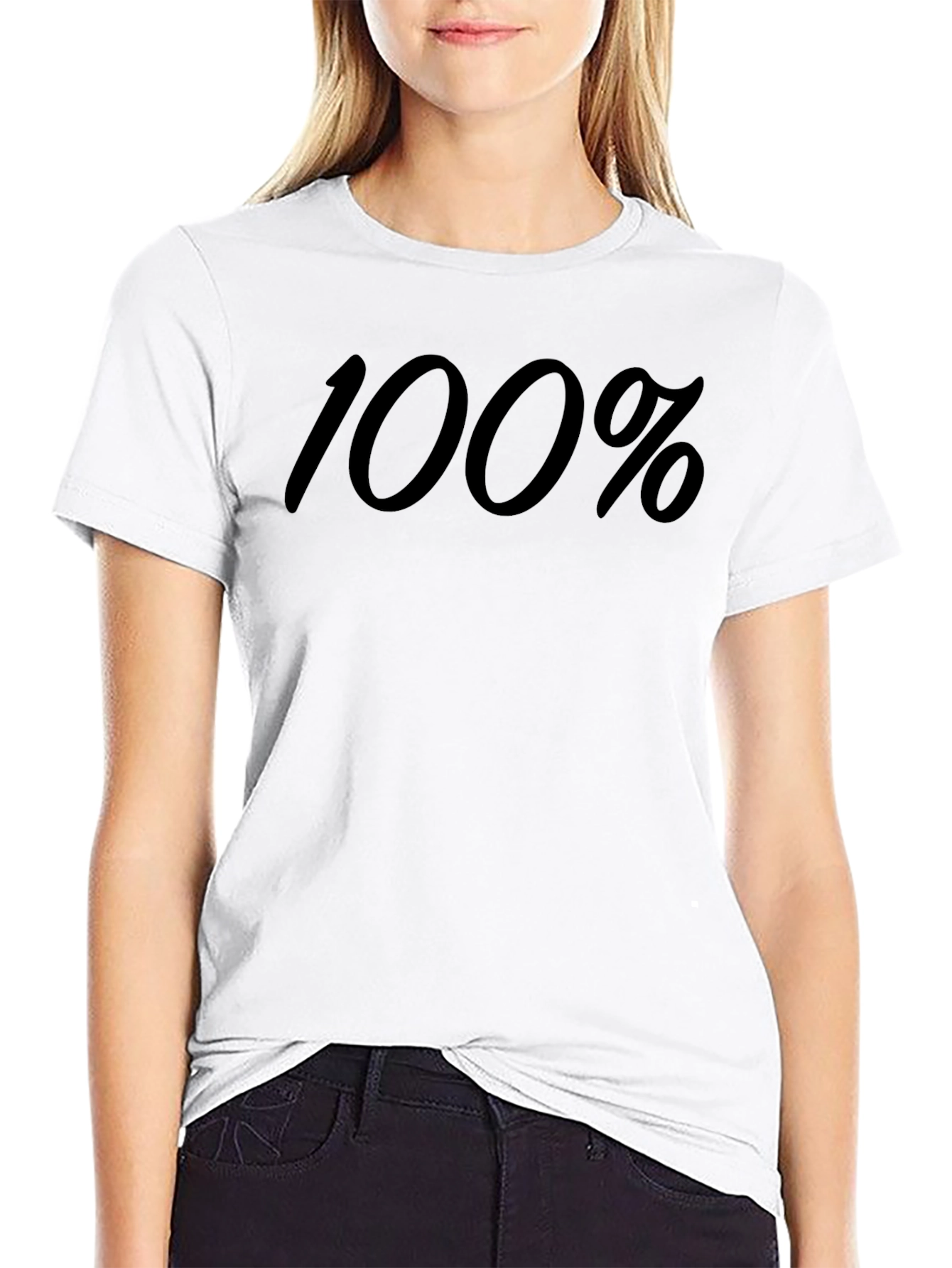 100% Graphic Tee - Classic Crew Neck