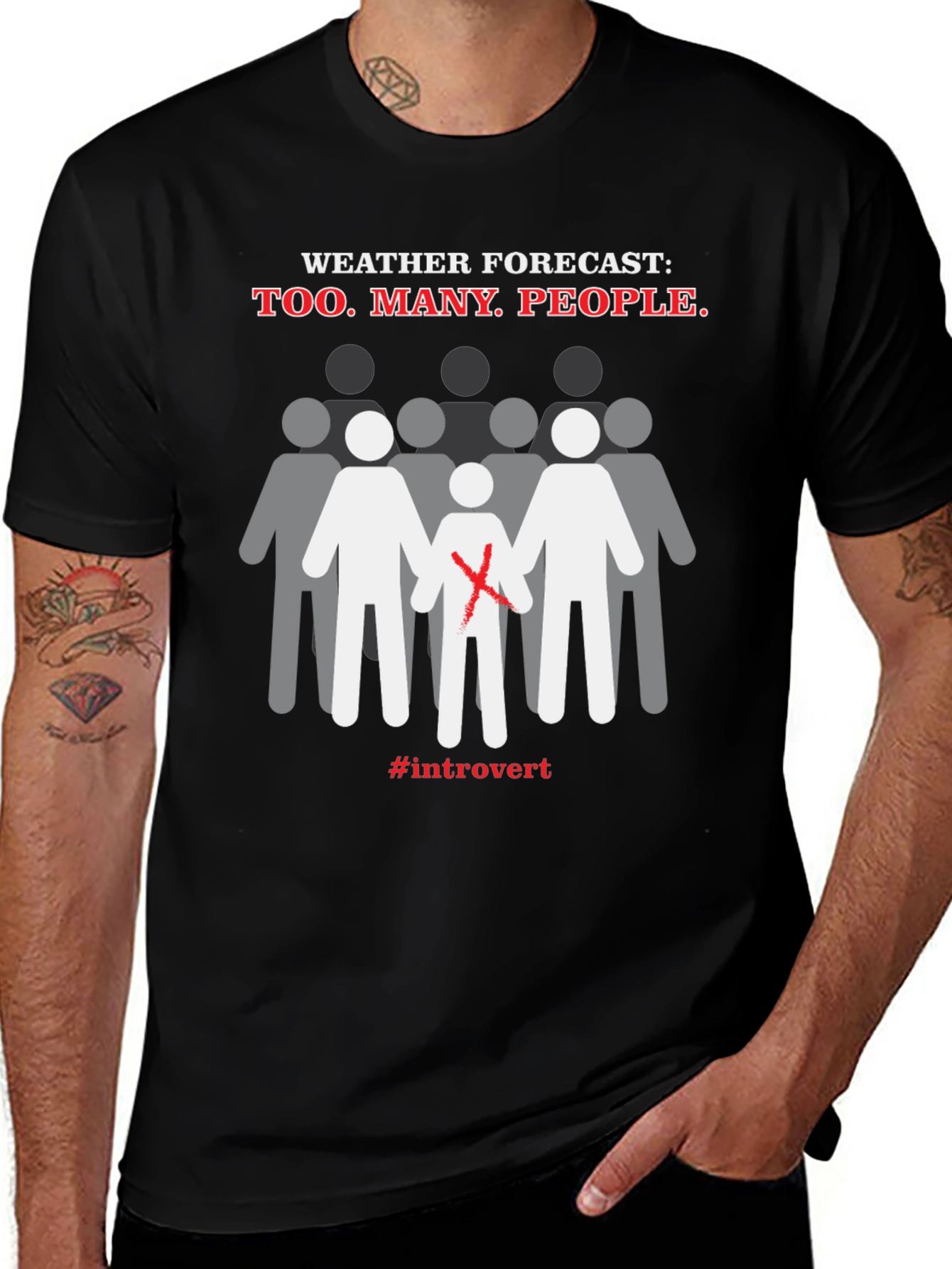 Introvert Weather Forecast Graphic Tee