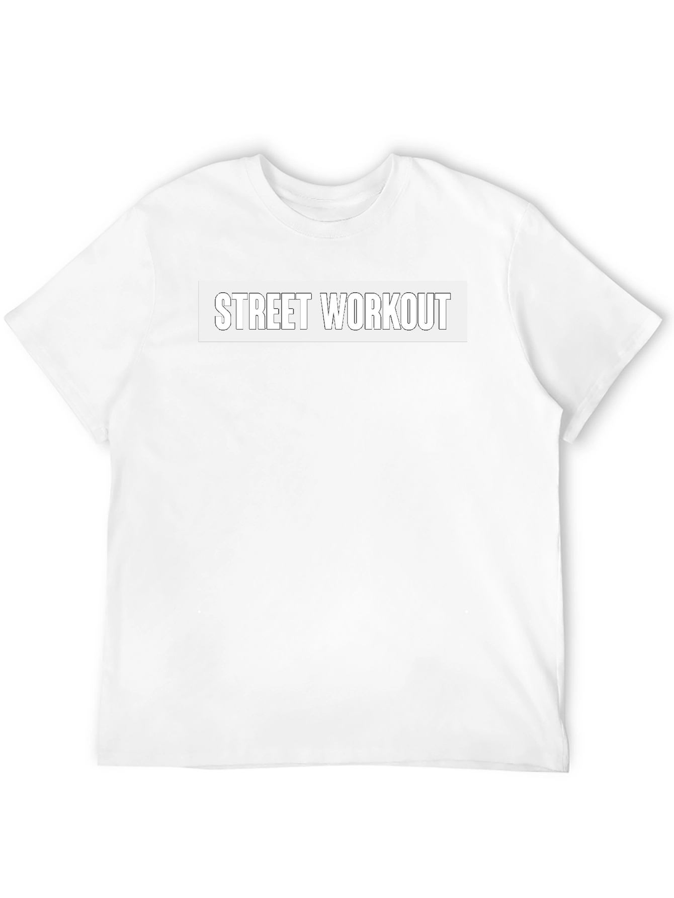 Street Workout Black Graphic Tee for Men