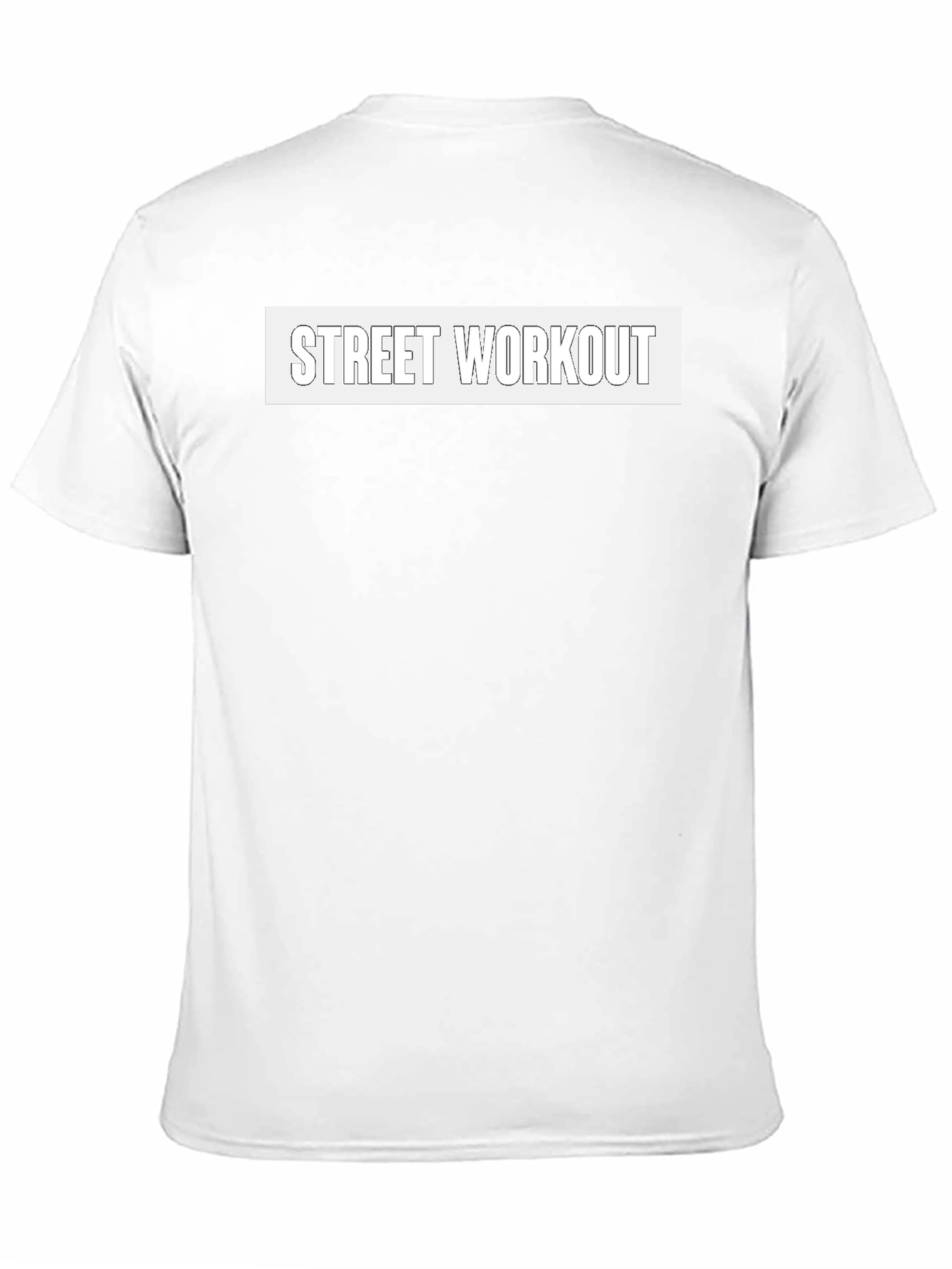 Street Workout Black Graphic Tee for Men