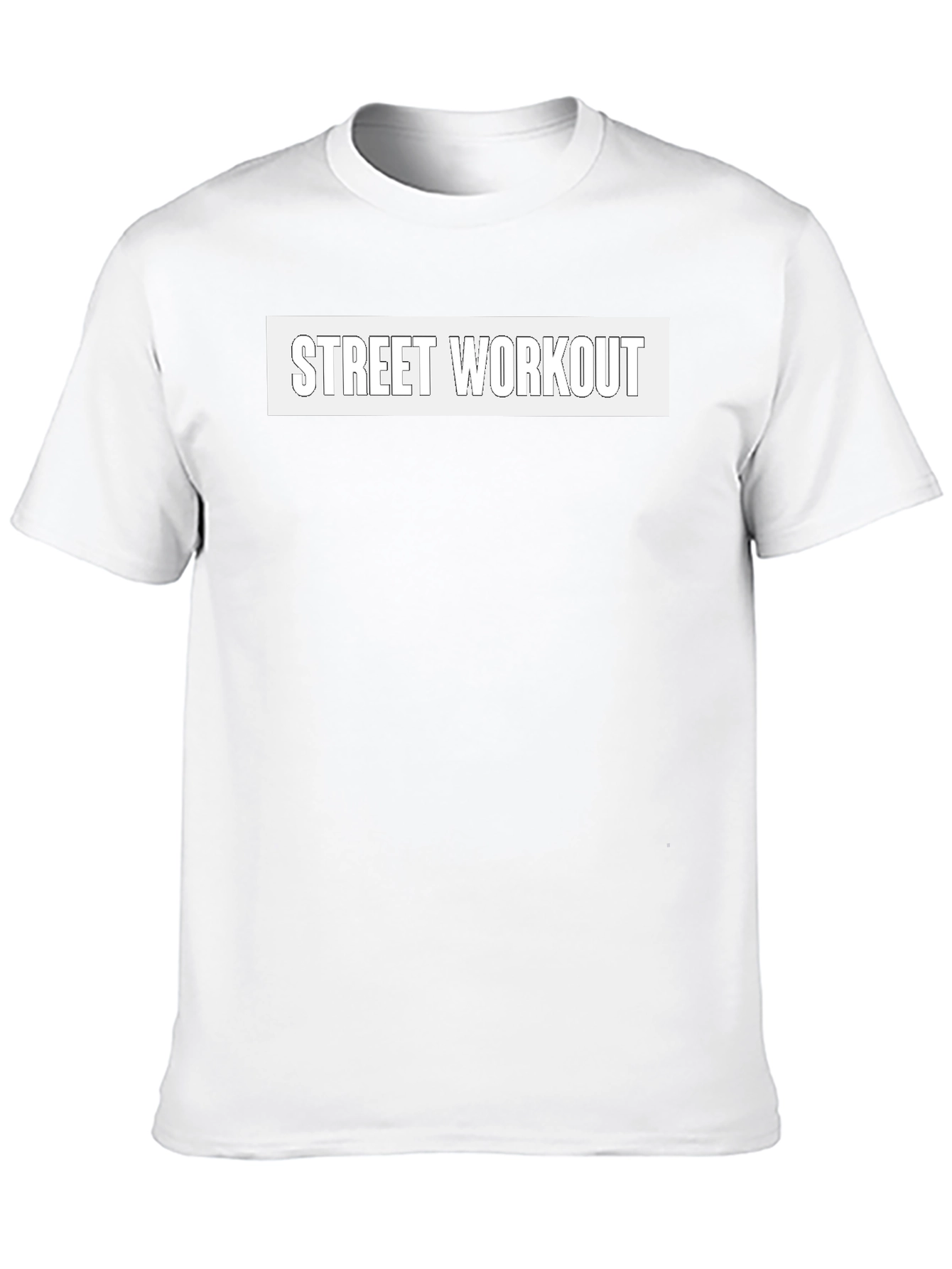 Street Workout Black Graphic Tee for Men