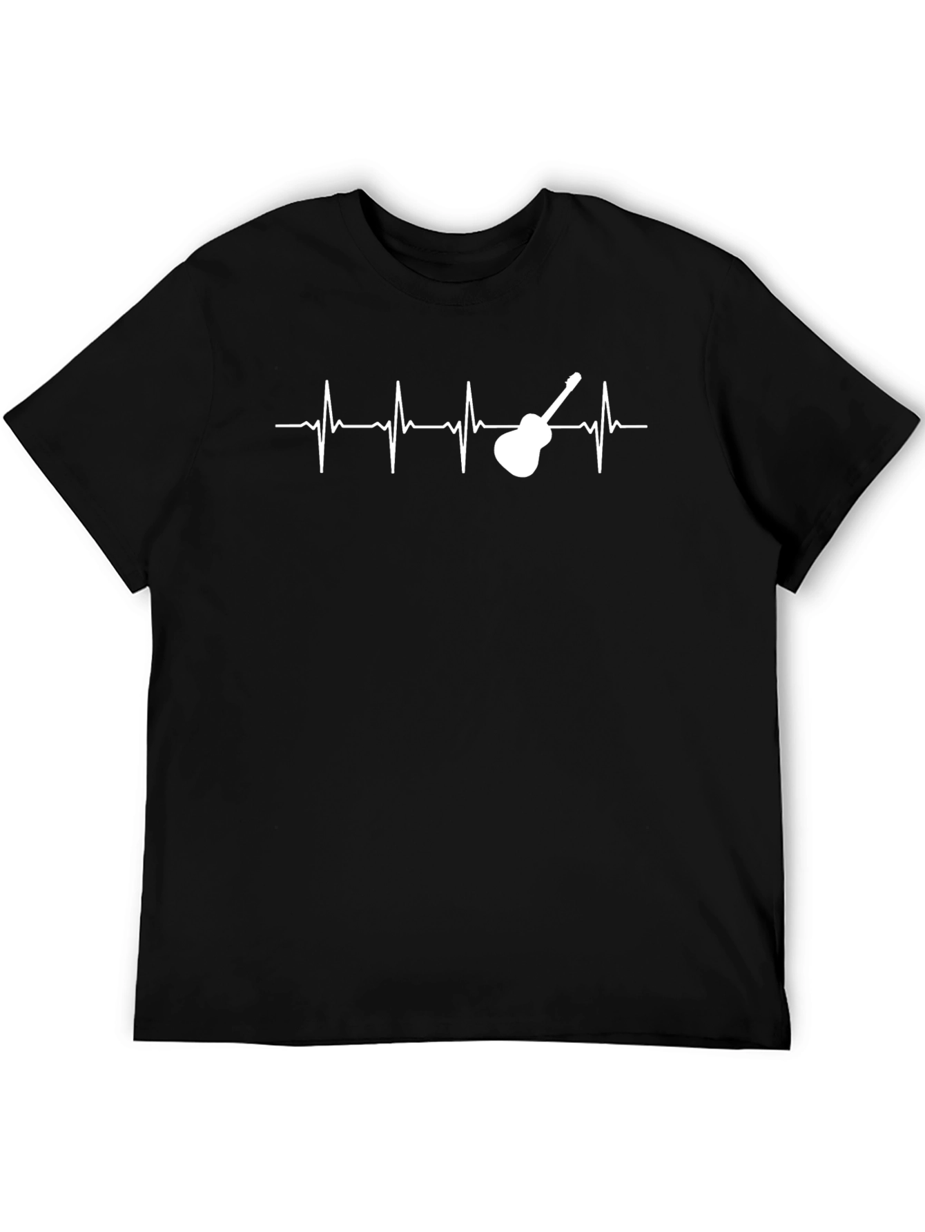Guitar Heartbeat Graphic Tee - Musician T-Shirt