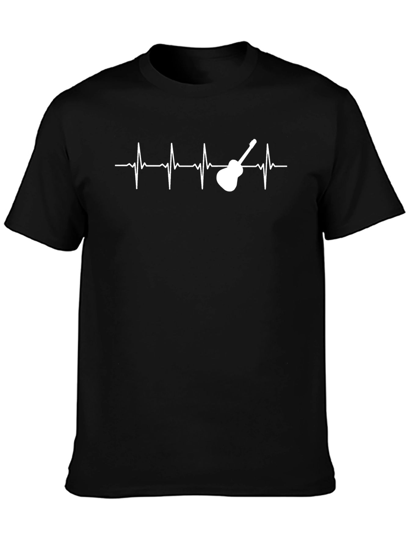 Guitar Heartbeat Graphic Tee - Musician T-Shirt