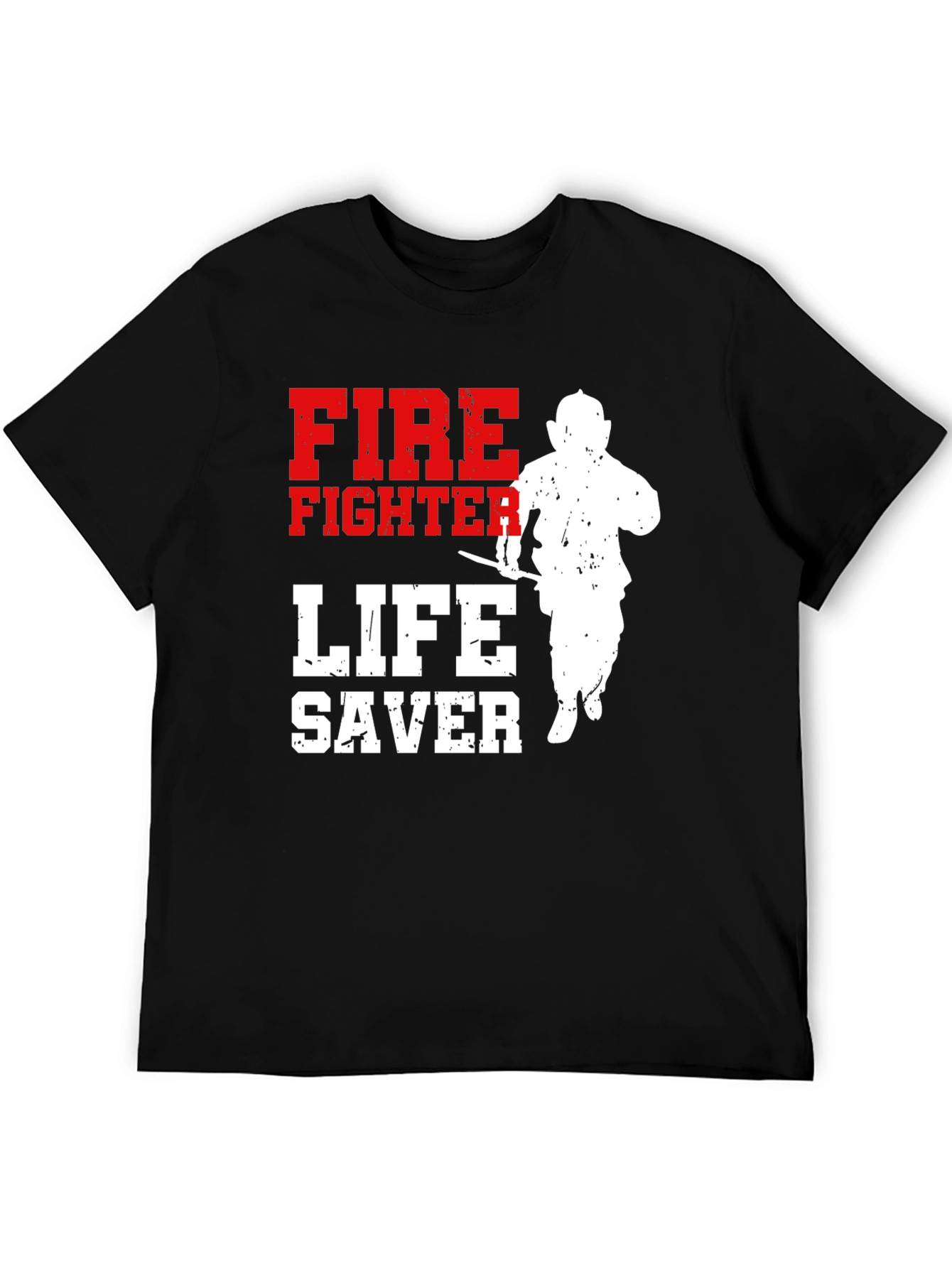 Firefighter Lifesaver Graphic T-Shirt