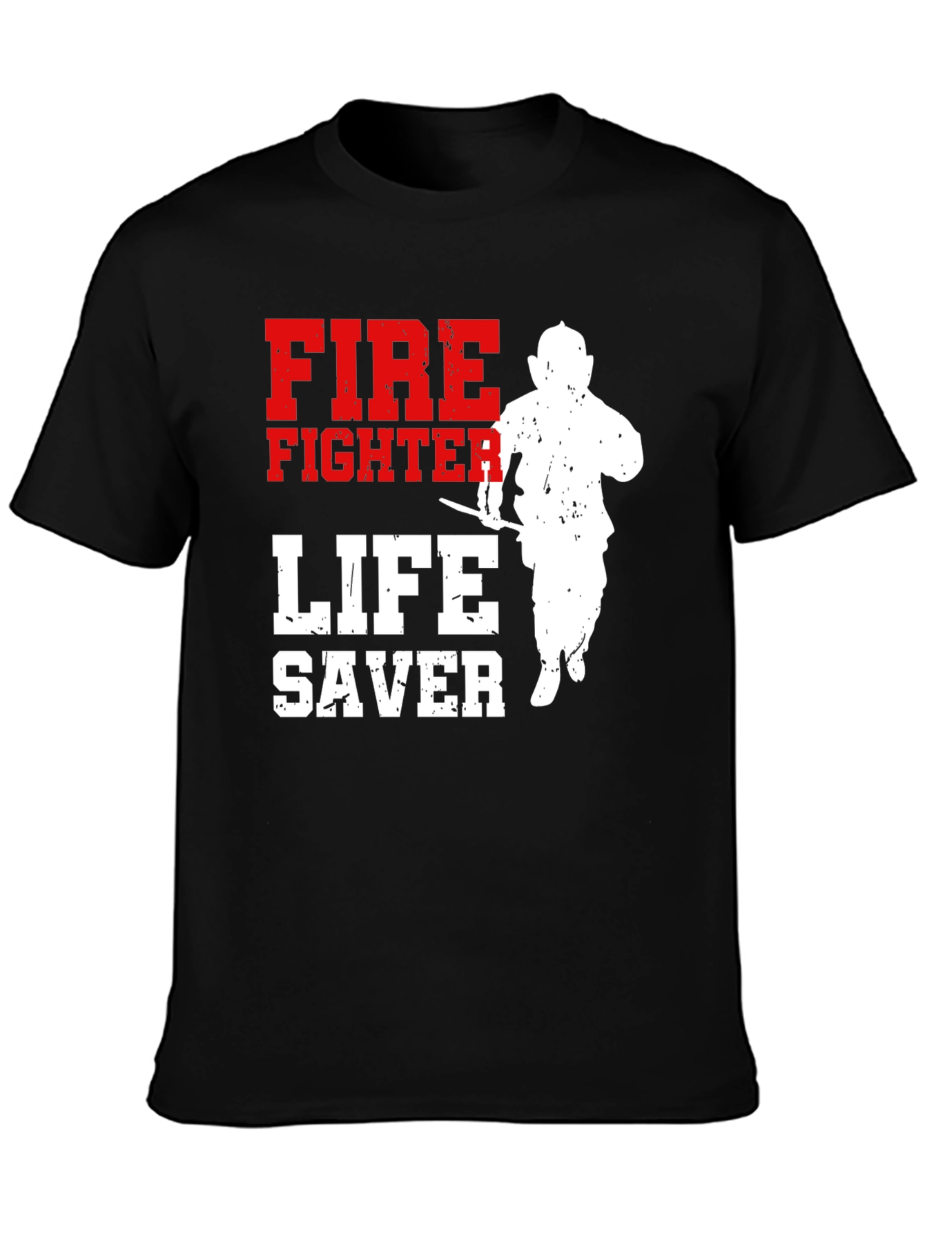 Firefighter Lifesaver Graphic T-Shirt