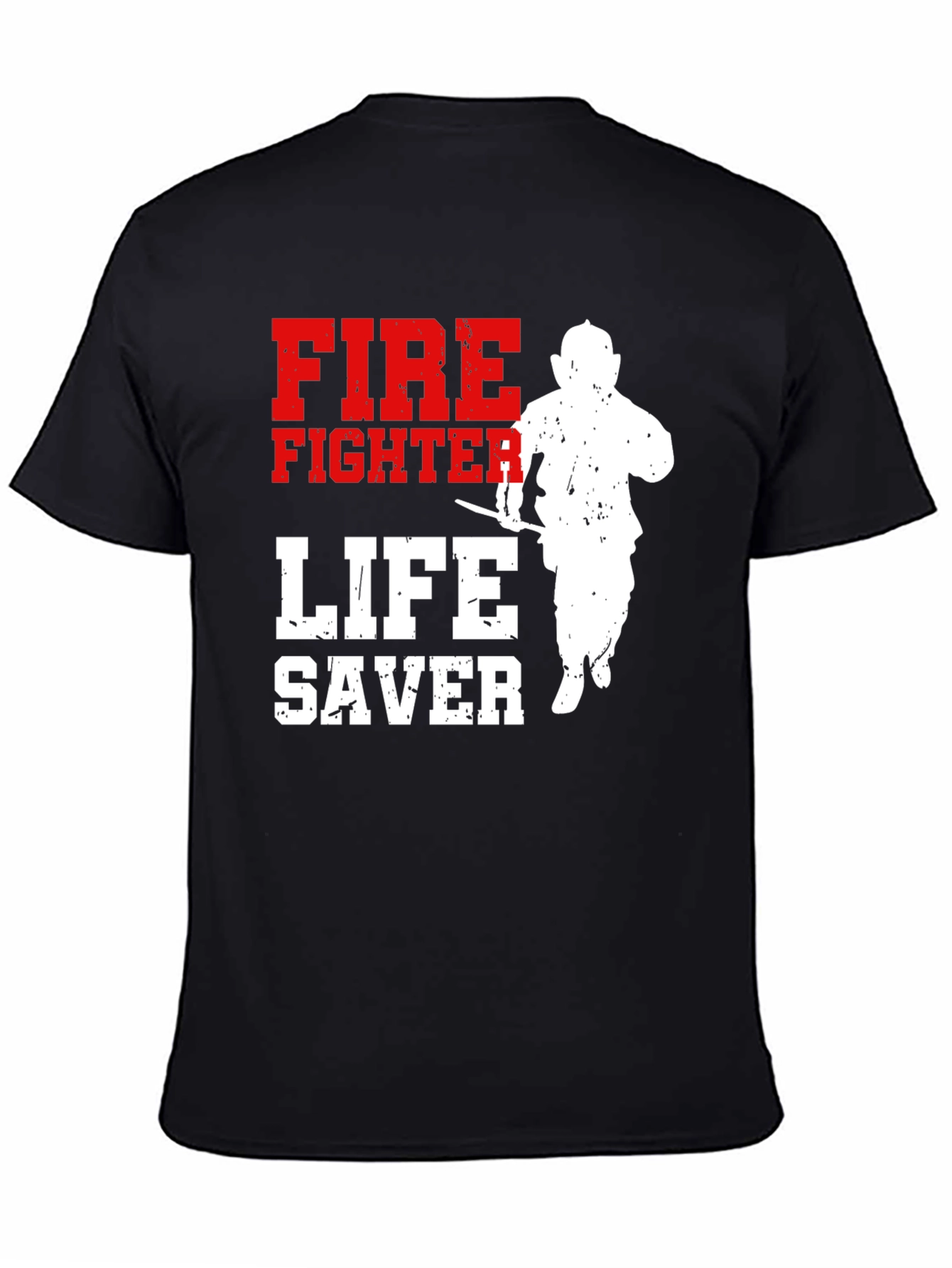 Firefighter Lifesaver Graphic T-Shirt