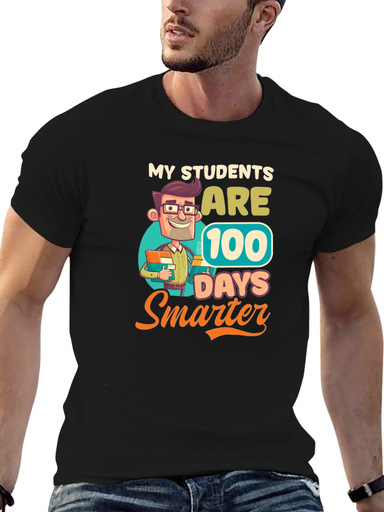 100 Days Smarter T-Shirt - Teacher Appreciation Tee