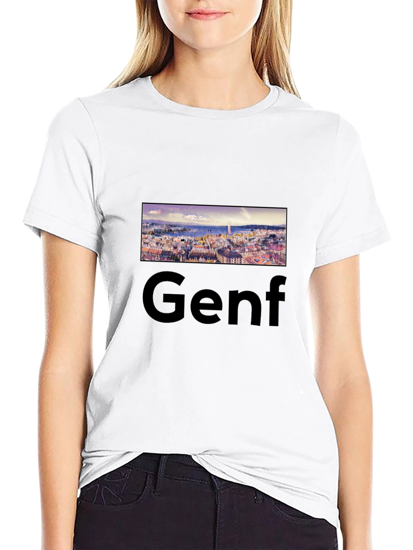 Geneva T-Shirt: Cityscape Tee for Travel Lovers