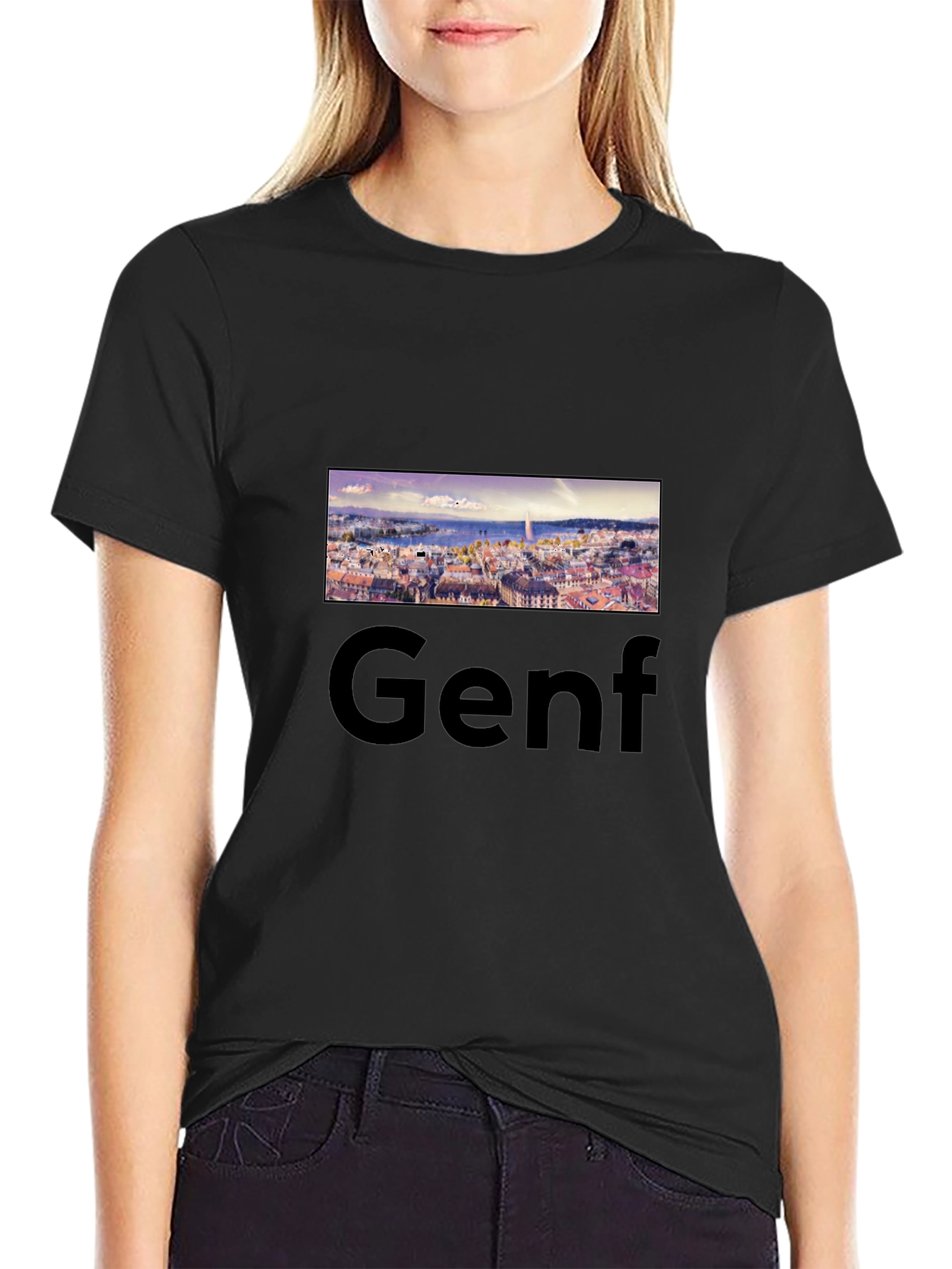 Geneva T-Shirt: Cityscape Tee for Travel Lovers
