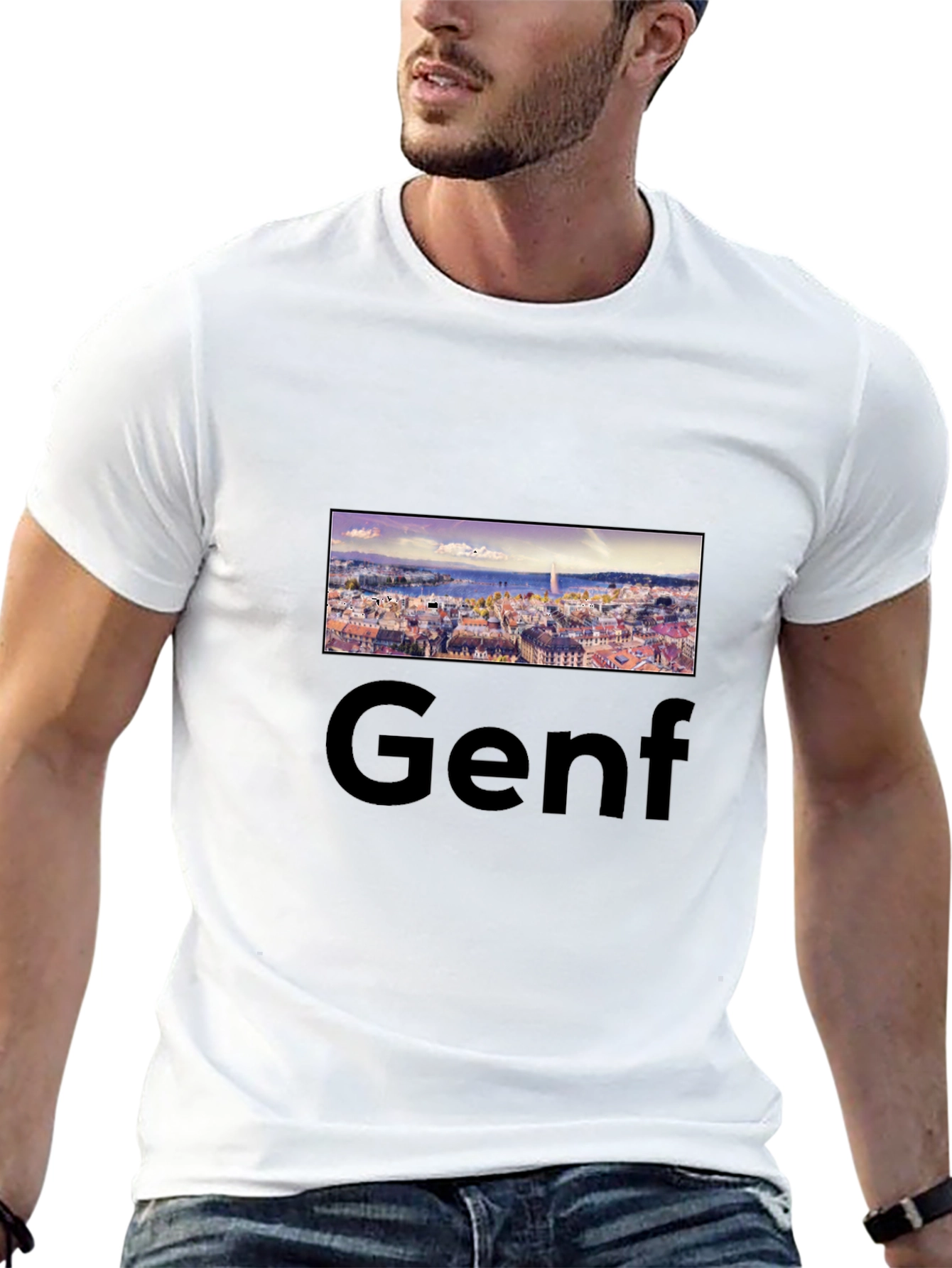 Geneva T-Shirt: Cityscape Tee for Travel Lovers
