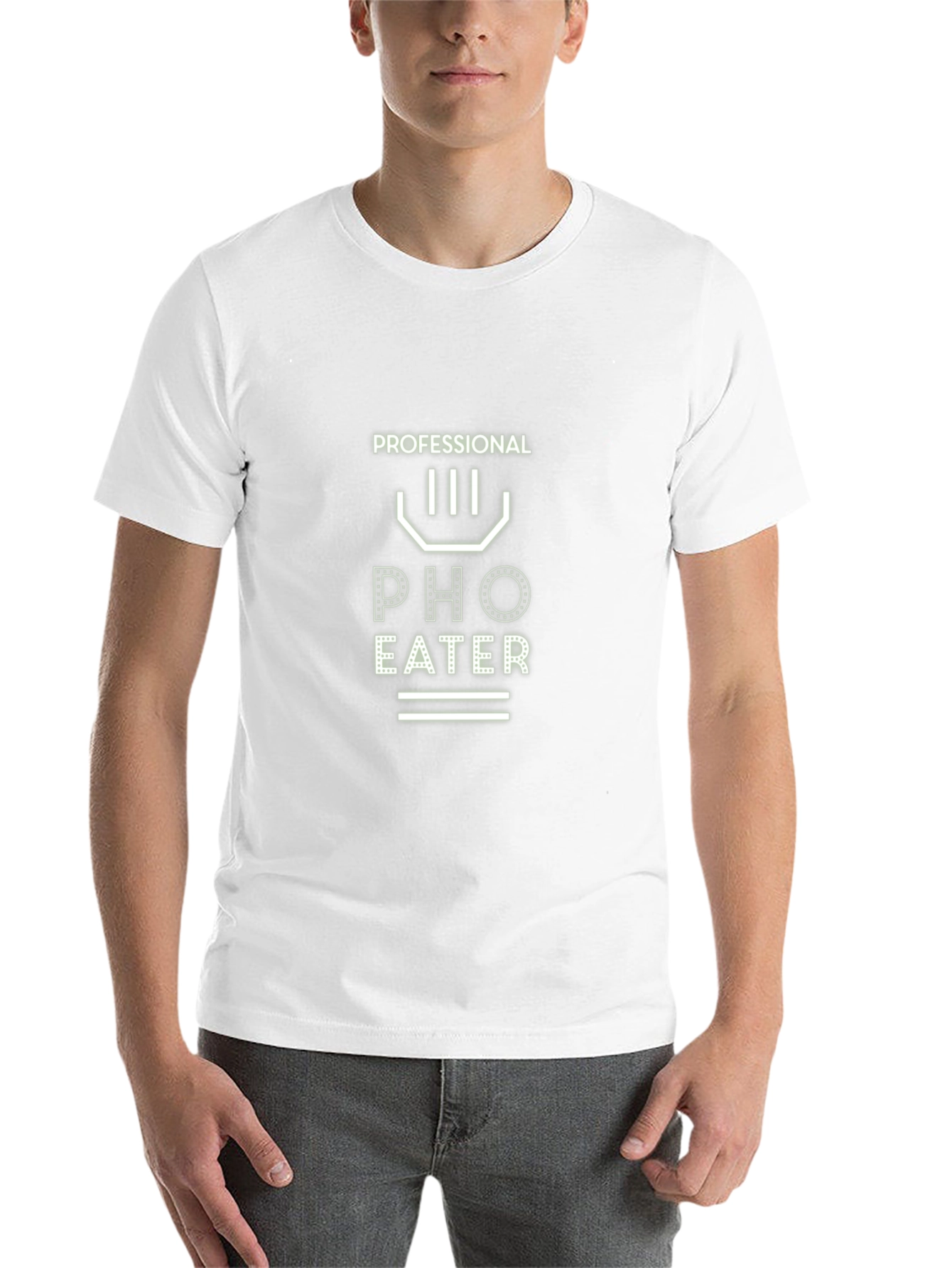 Professional Pho Eater Black Graphic T-Shirt