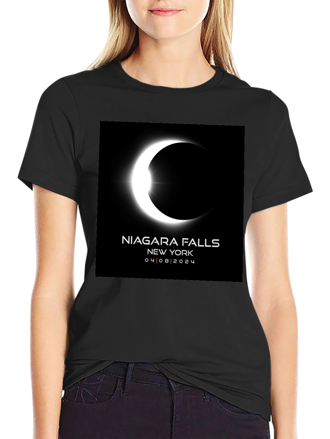 Niagara Falls Eclipse Graphic Tee - April 8 2024