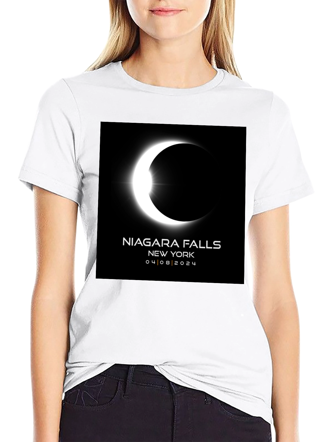 Niagara Falls Eclipse Graphic Tee - April 8 2024