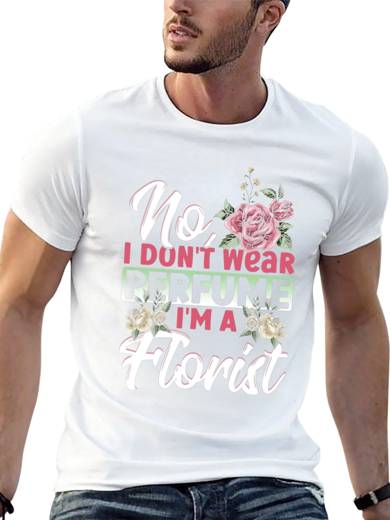 Floral Florist T-Shirt: No Perfume Tee