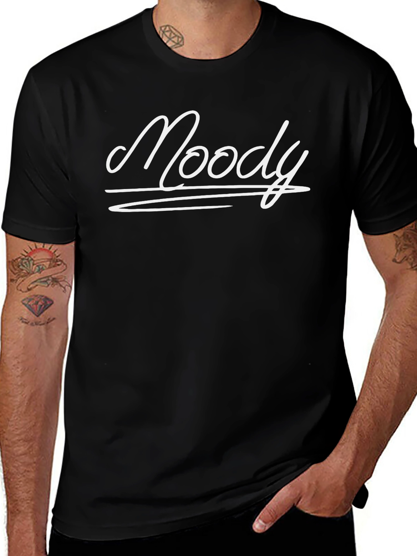 Moody Graphic Tee - Stylish Cotton T-Shirt
