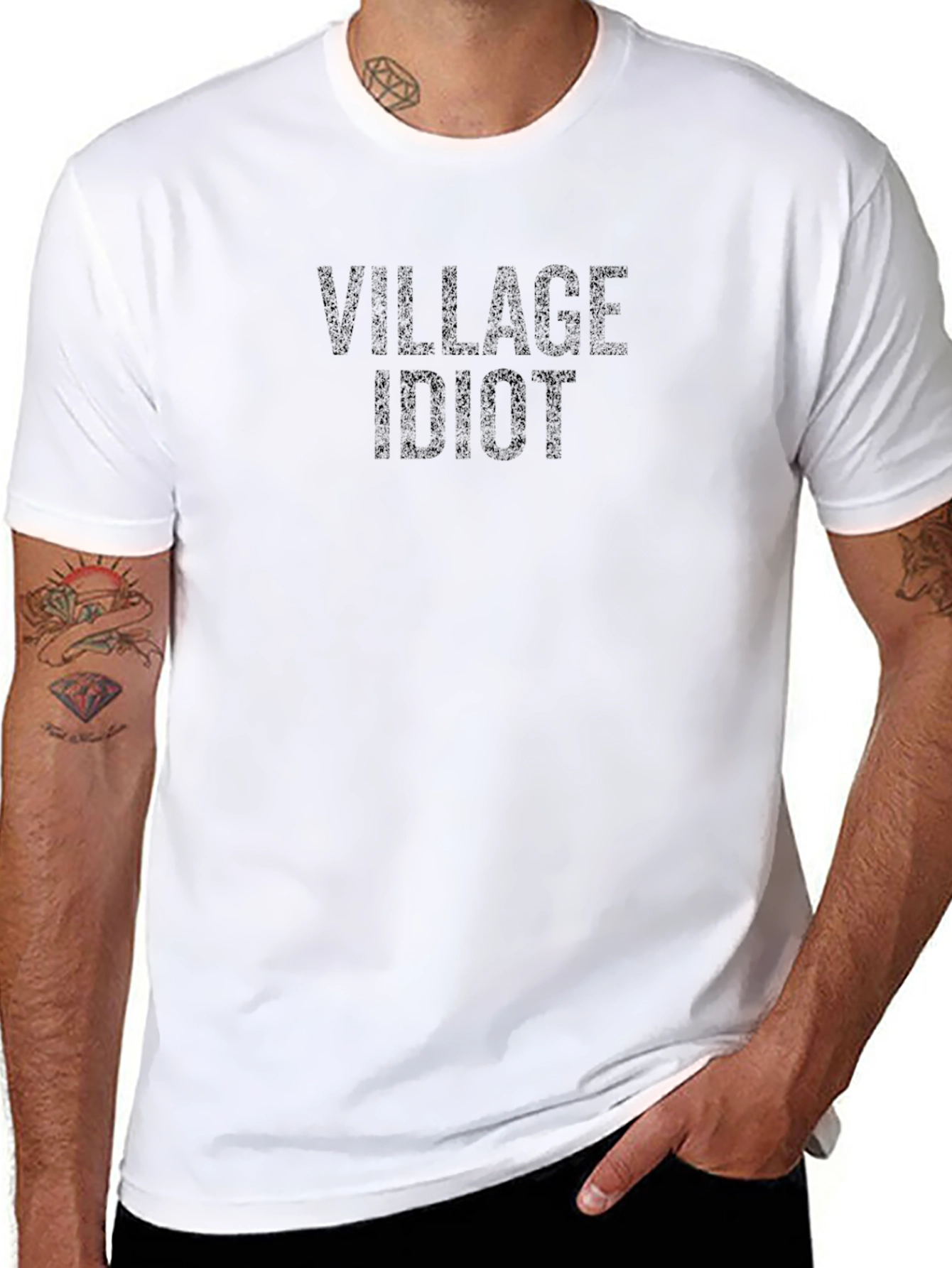 Village Idiot T-Shirt - Dark Humor Tee
