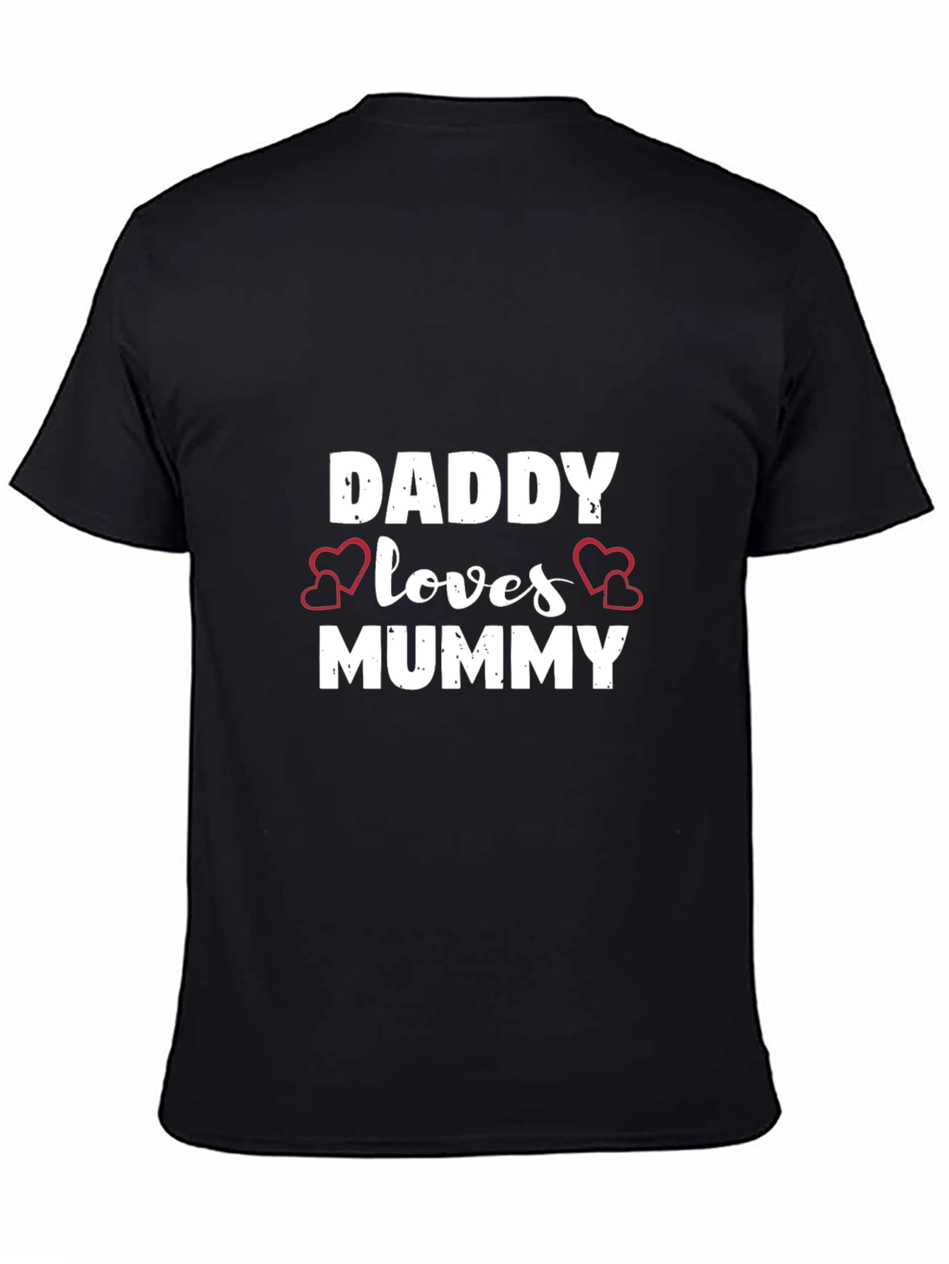 Daddy Loves Mummy Black T-Shirt