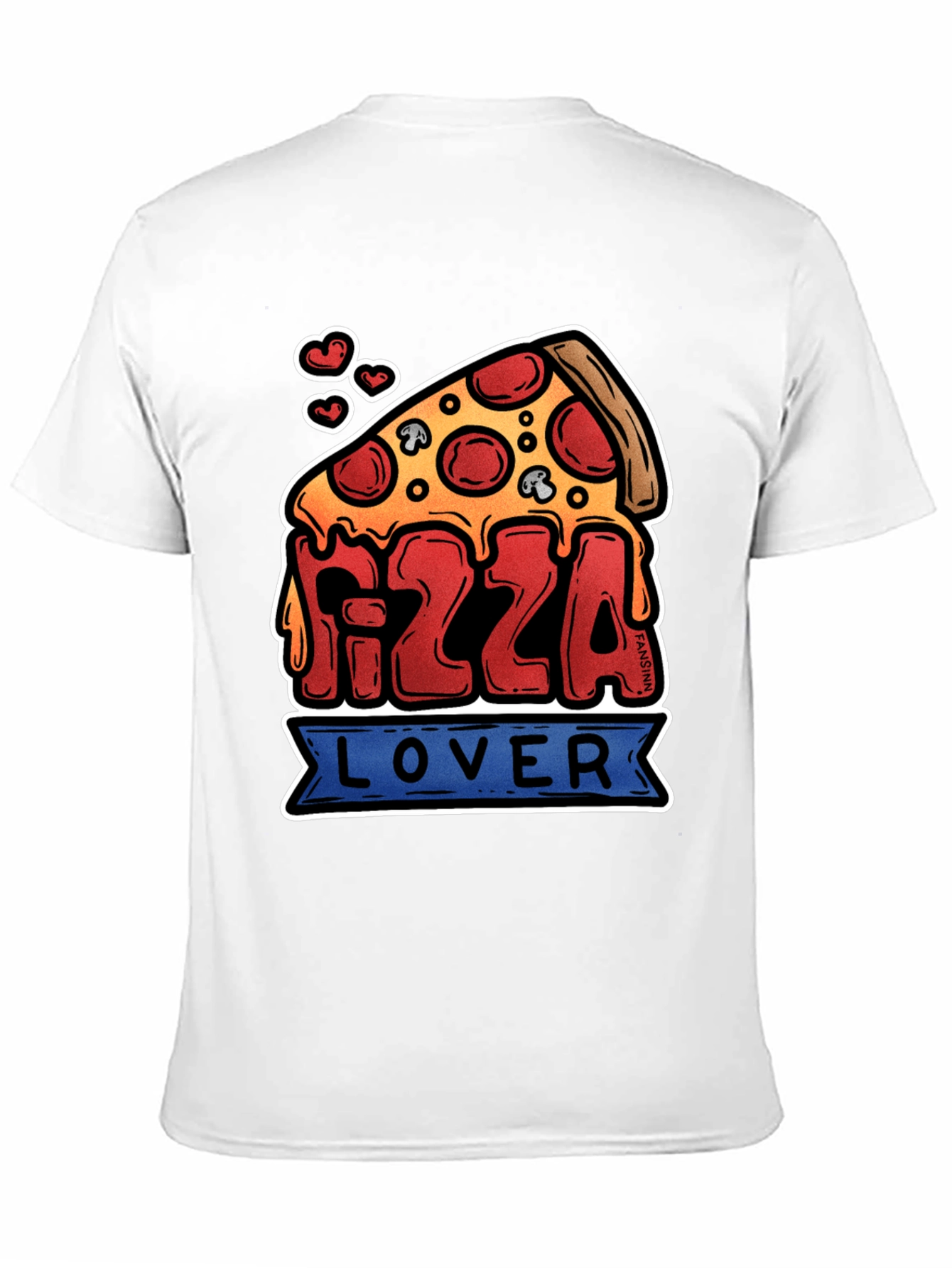Pizza Lover Graphic T-Shirt - Black Cotton Tee