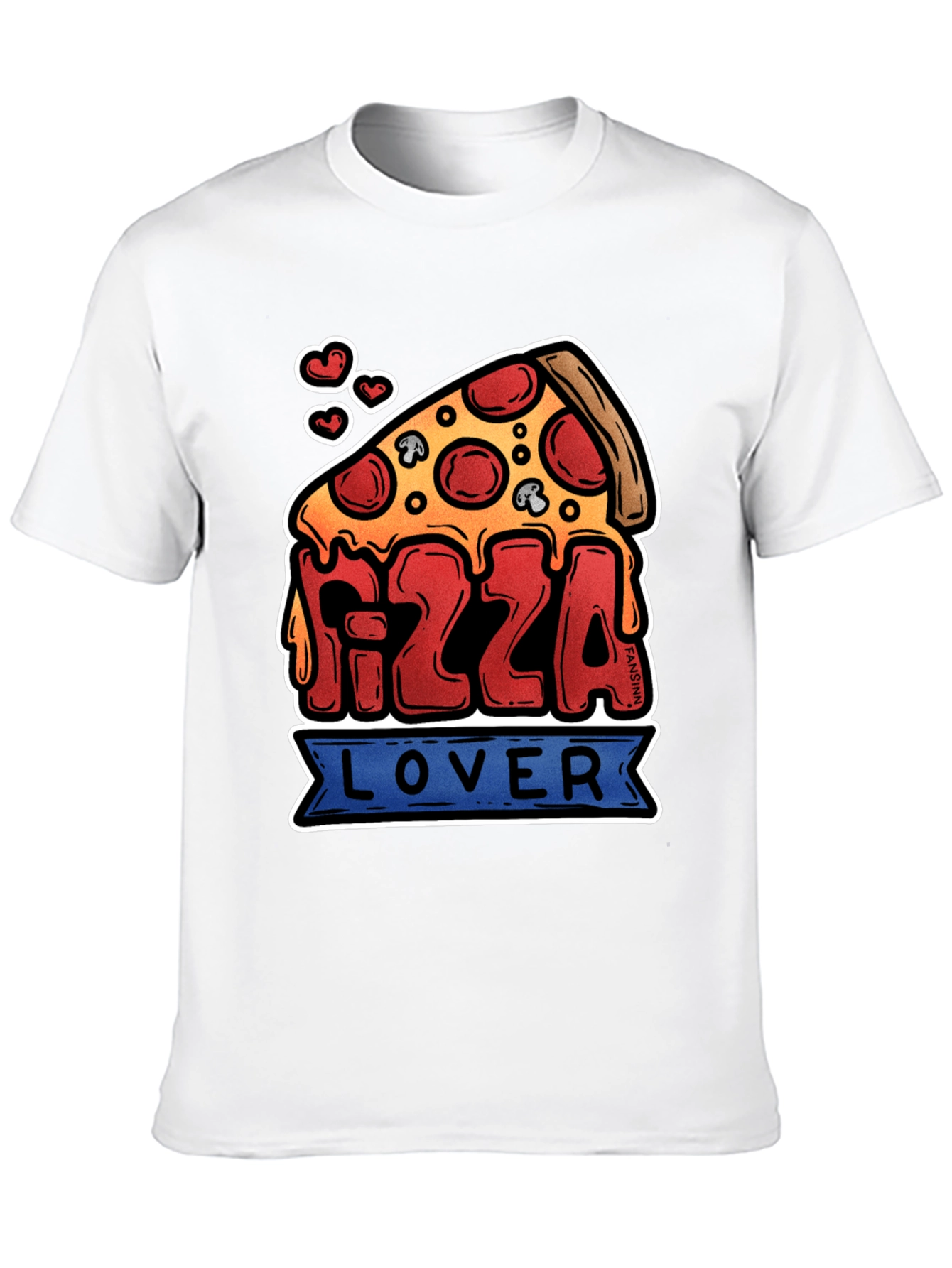 Pizza Lover Graphic T-Shirt - Black Cotton Tee
