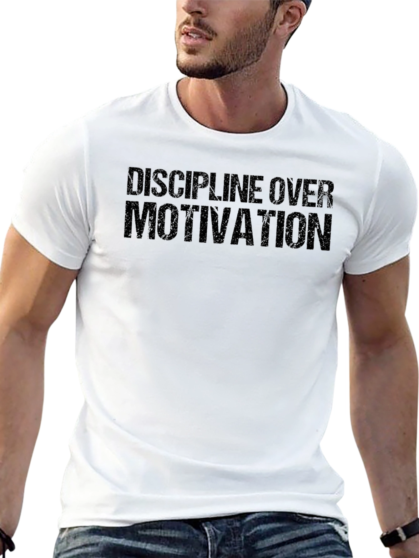 Discipline Over Motivation Black T-Shirt