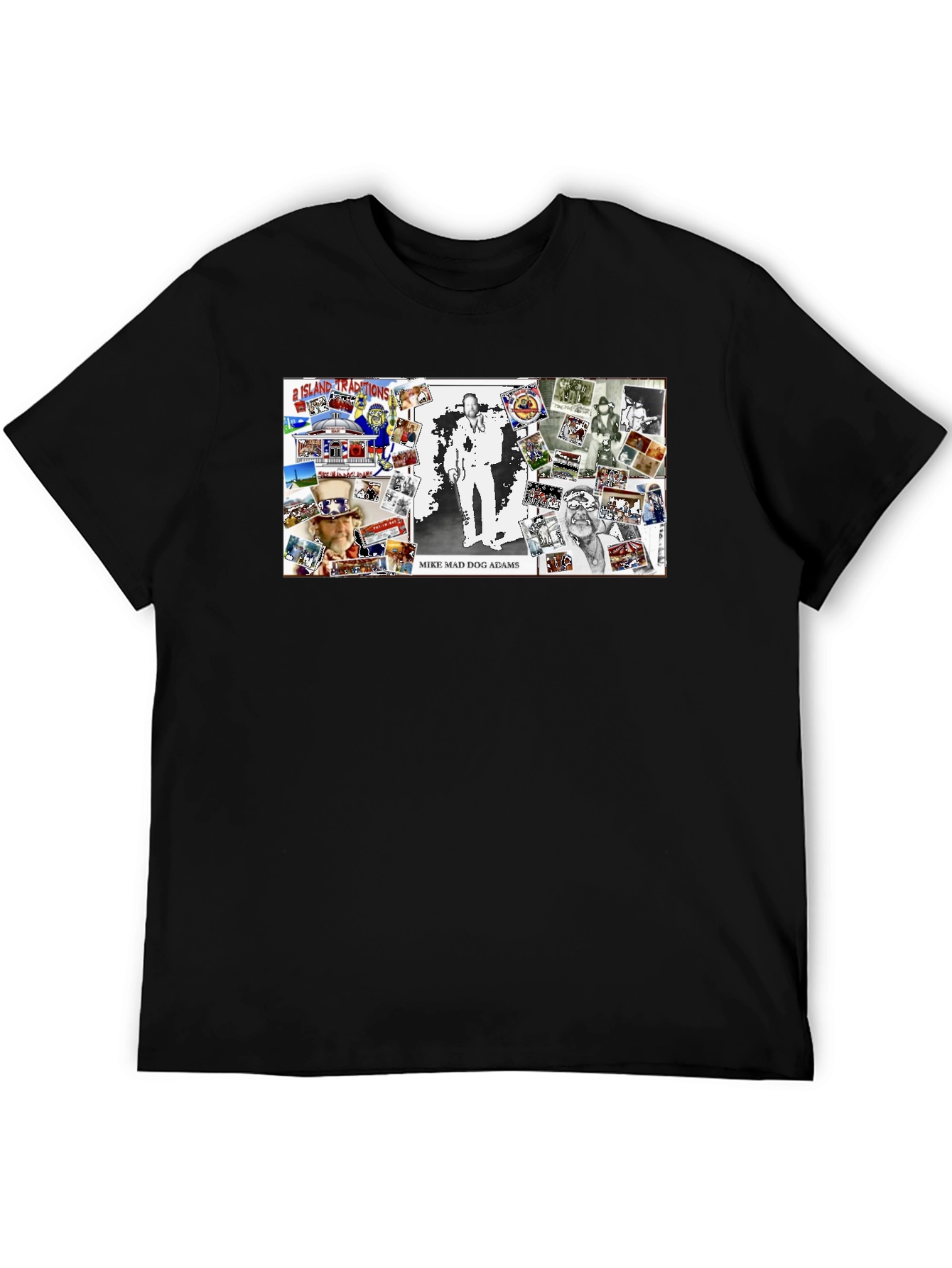 Mike Mad Dog Adams Collage Graphic T-Shirt