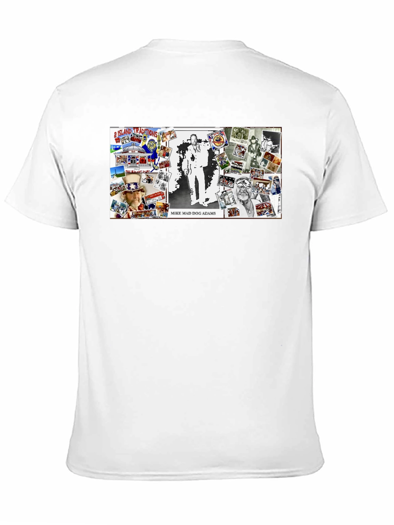 Mike Mad Dog Adams Collage Graphic T-Shirt