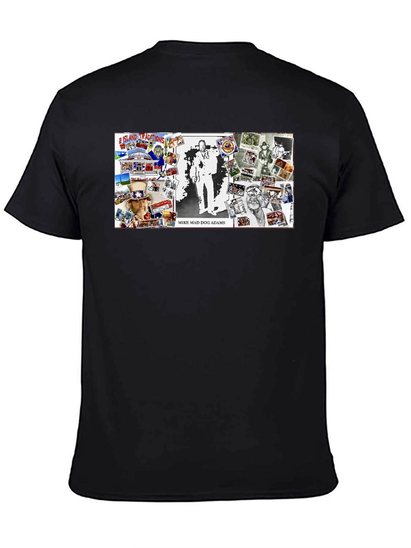 Mike Mad Dog Adams Collage Graphic T-Shirt