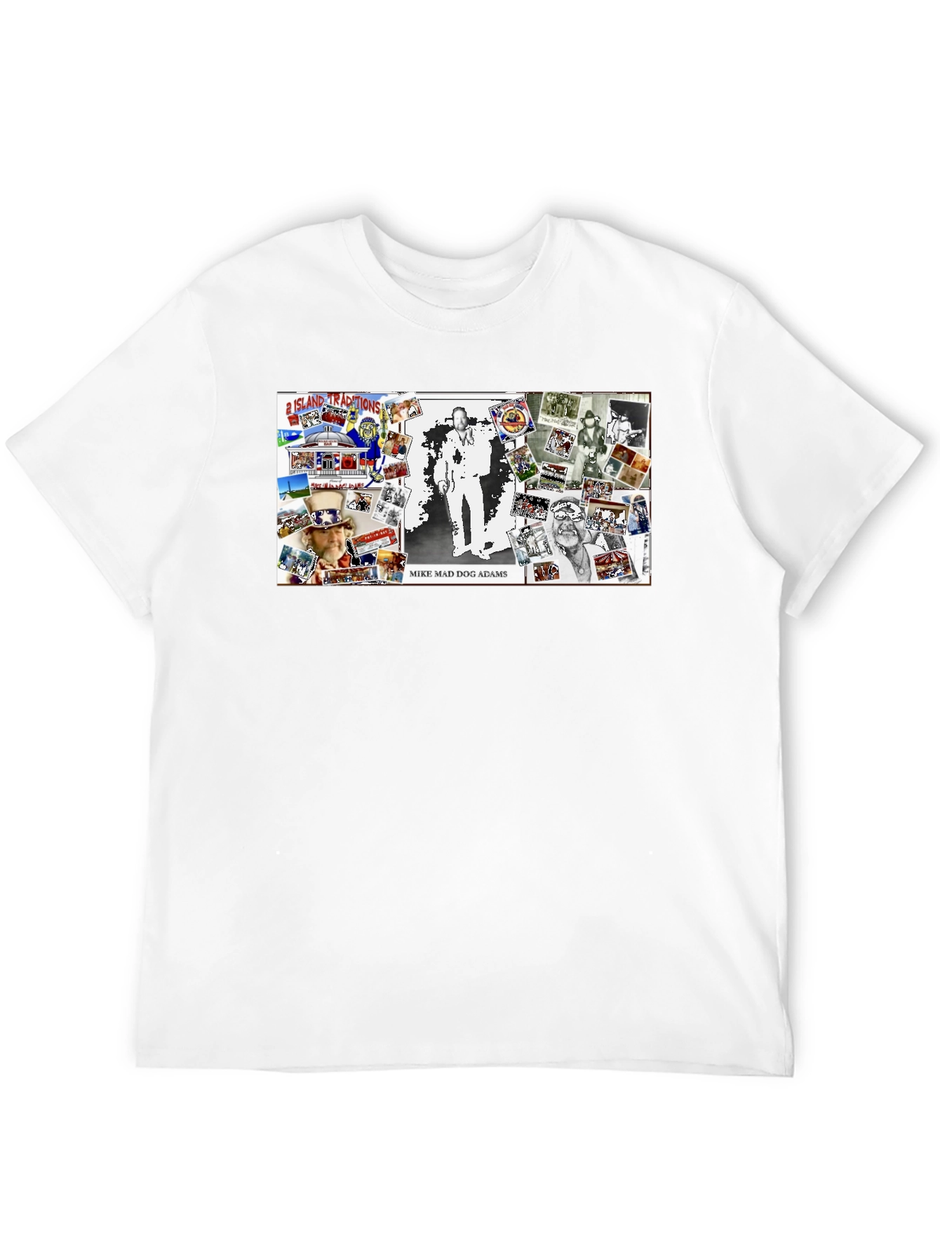 Mike Mad Dog Adams Collage Graphic T-Shirt