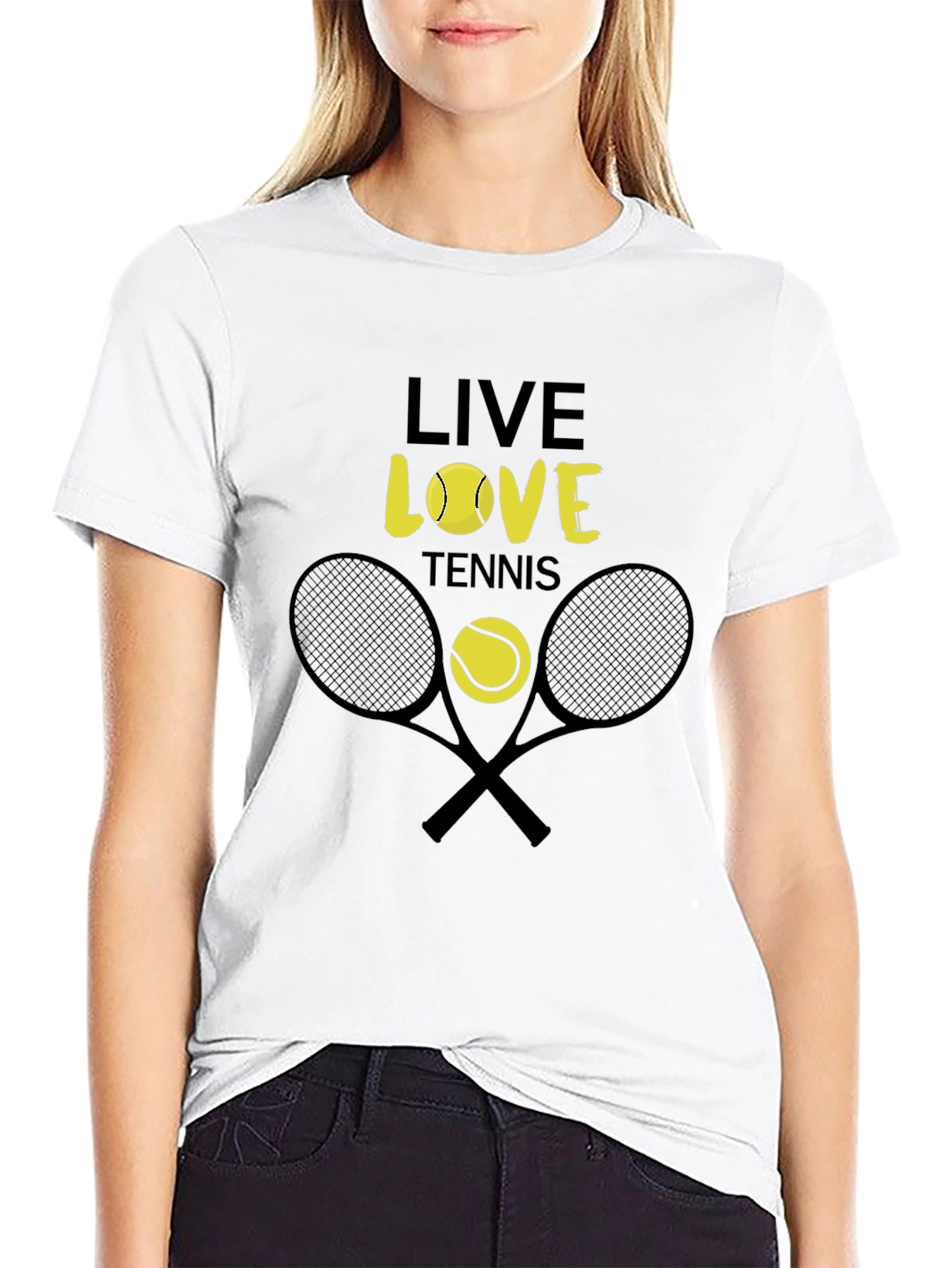 Live Love Tennis Graphic Tee - Unisex Cotton T-Shirt