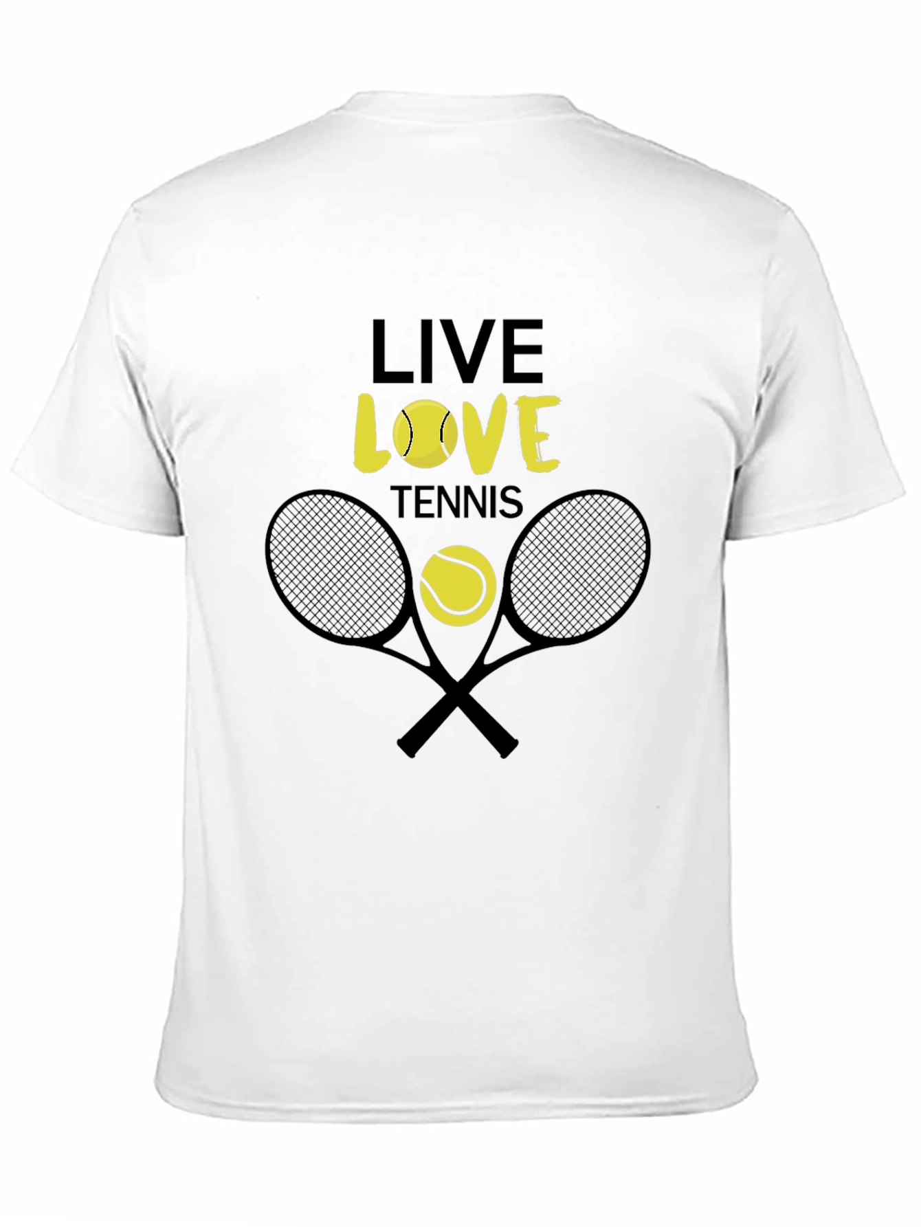Live Love Tennis Graphic Tee - Unisex Cotton T-Shirt
