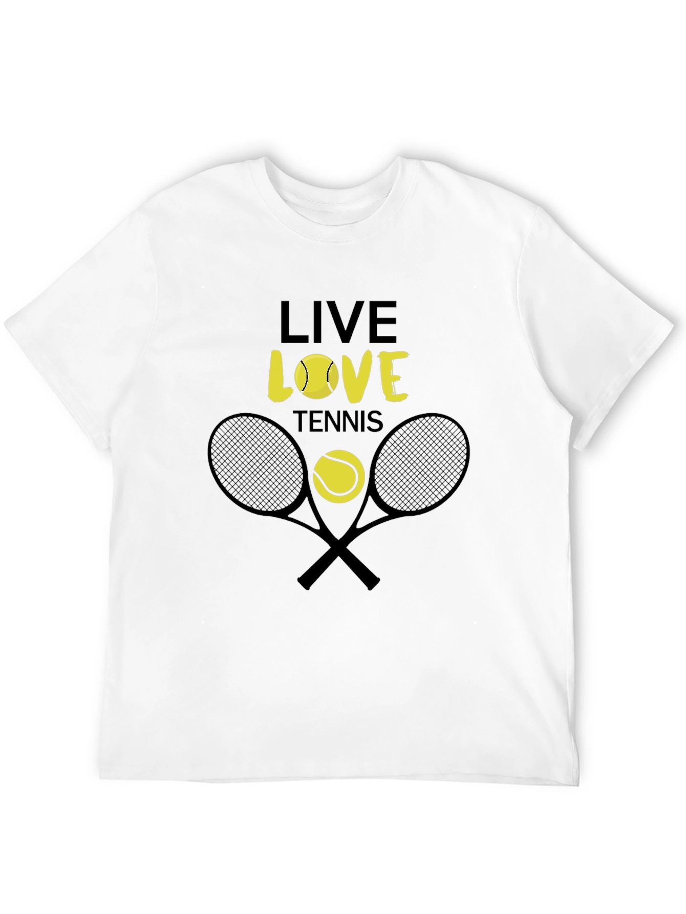 Live Love Tennis Graphic Tee - Unisex Cotton T-Shirt