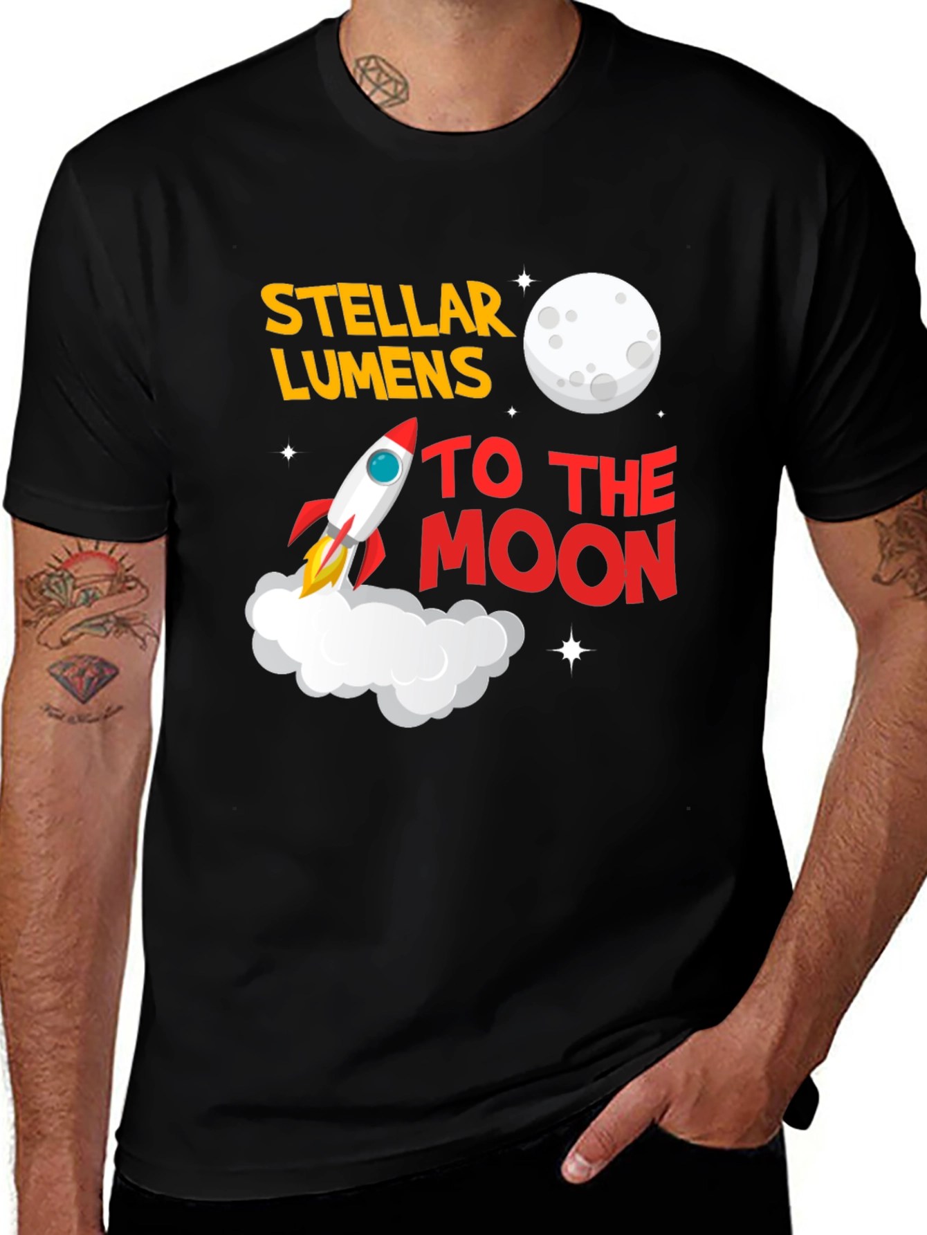 Stellar Lumens To The Moon T-Shirt
