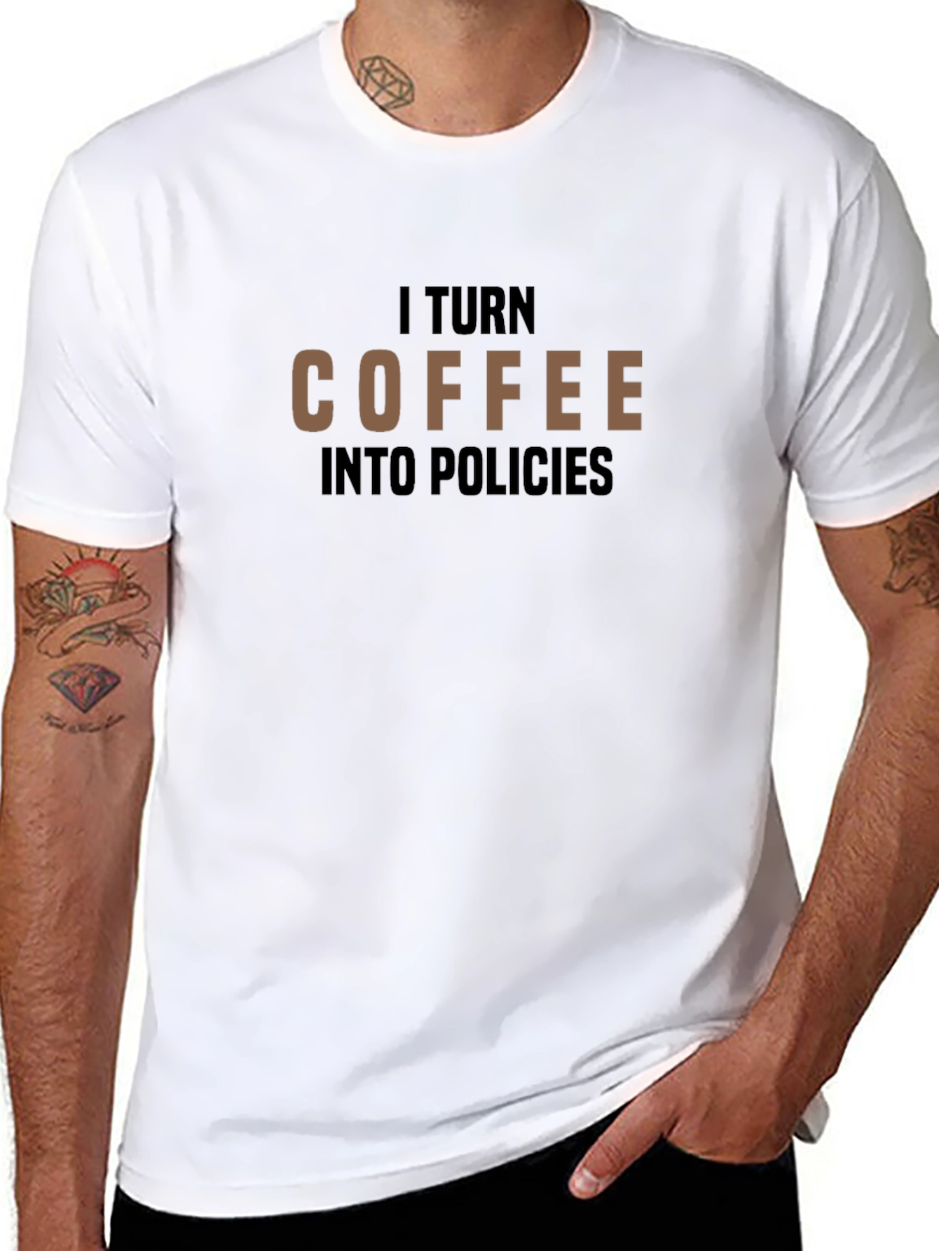 Coffee to Policies T-Shirt