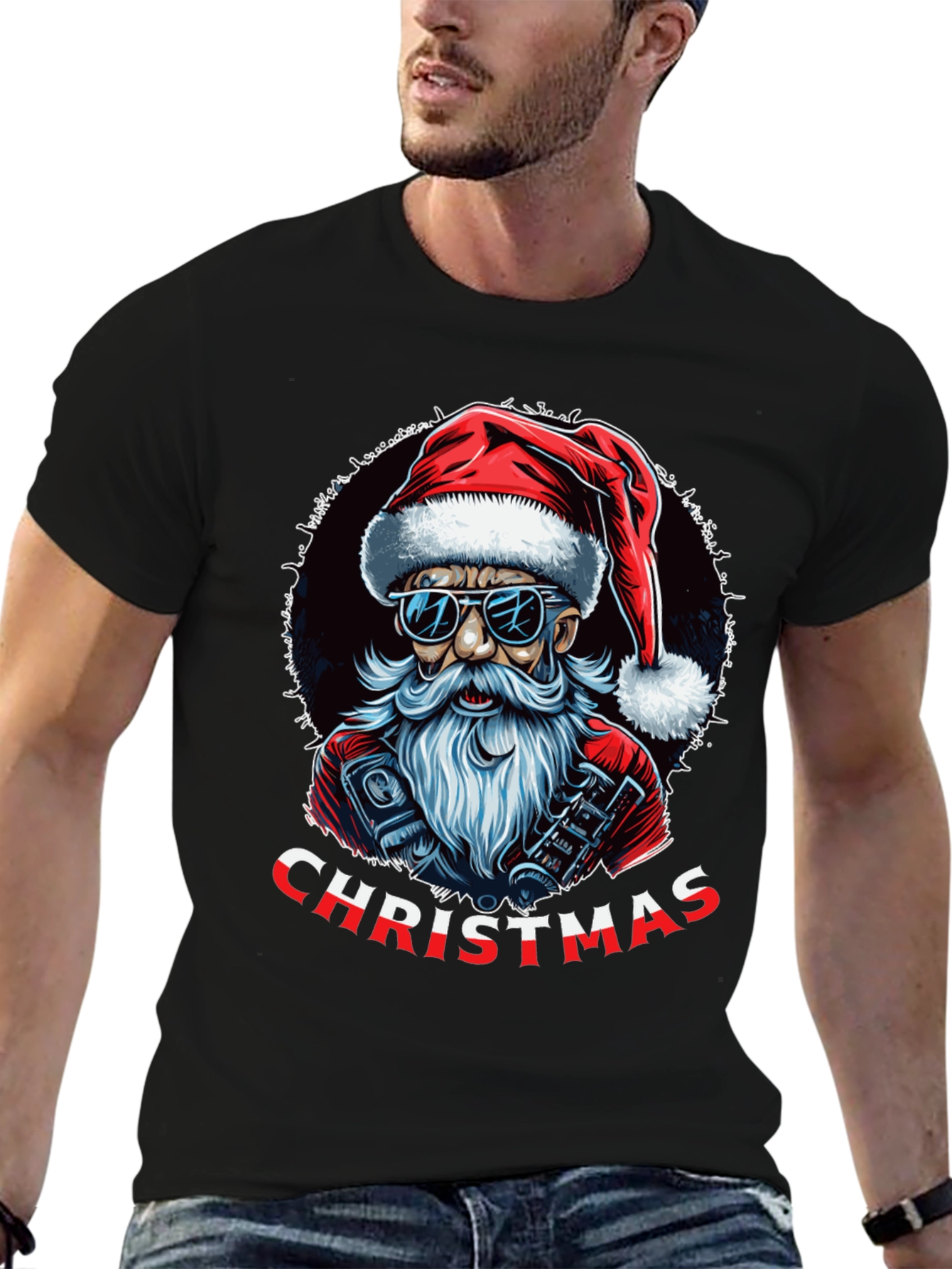 Cool Santa Christmas T-Shirt