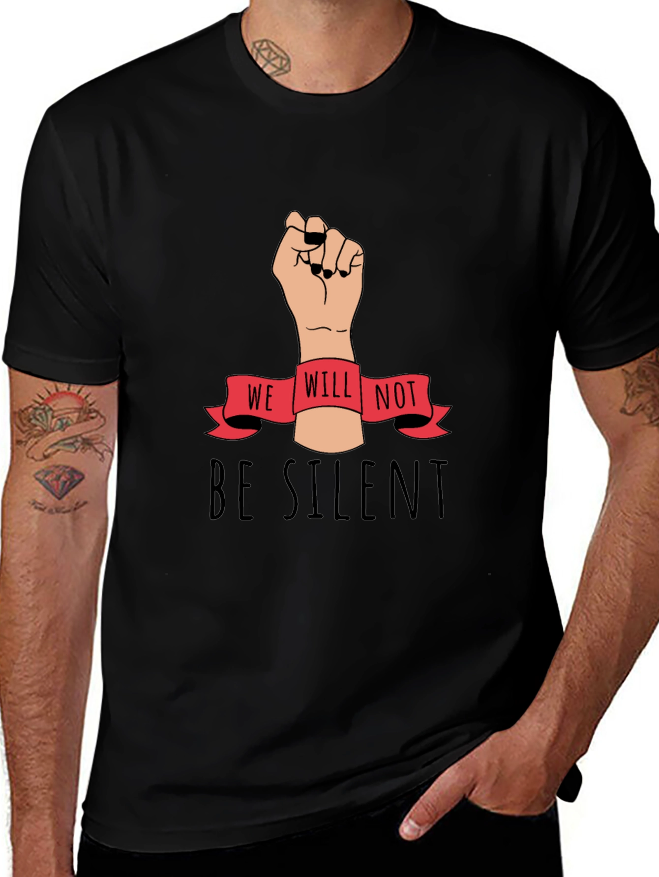 We Will Not Be Silent Graphic Tee