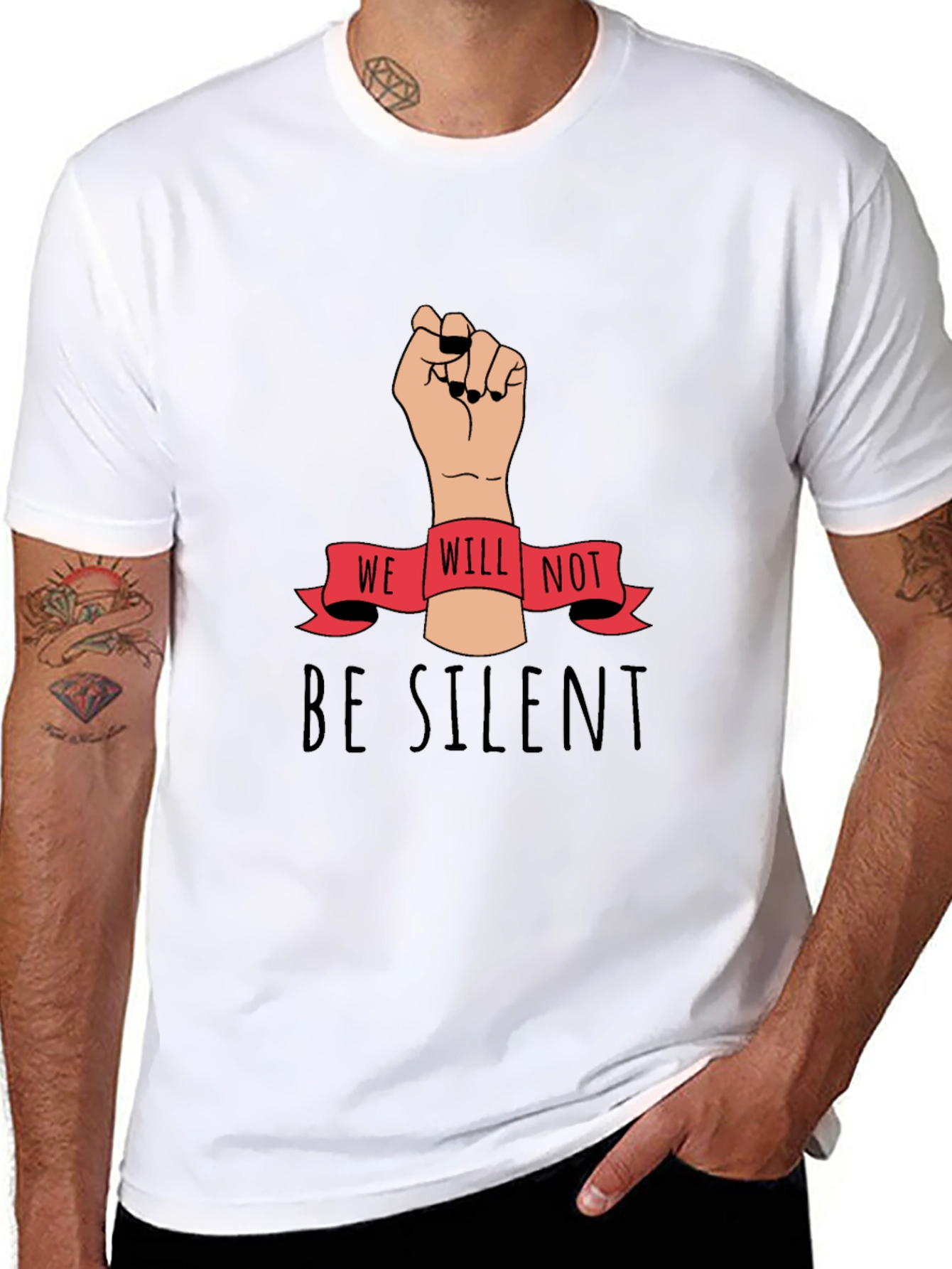 We Will Not Be Silent Graphic Tee