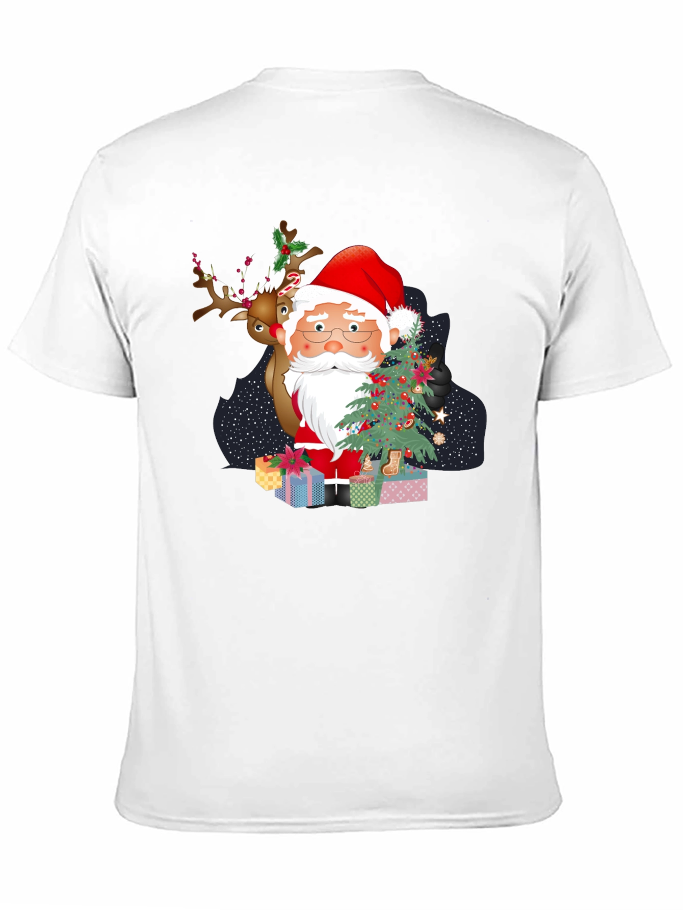 Santa & Reindeer Christmas T-Shirt