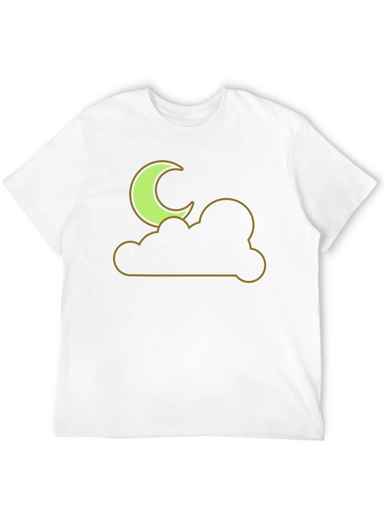 Moon and Cloud Graphic Tee - Night Sky T-Shirt